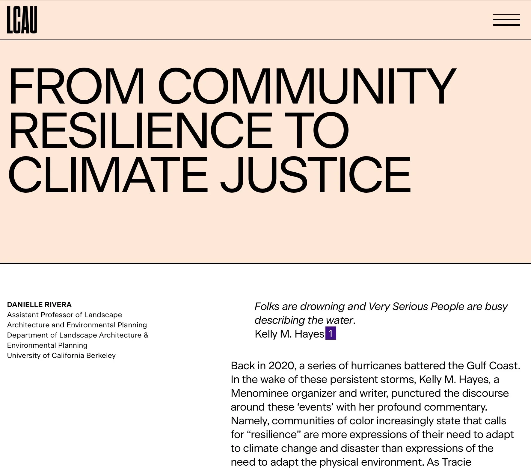 Screenshot of the article's webpage.