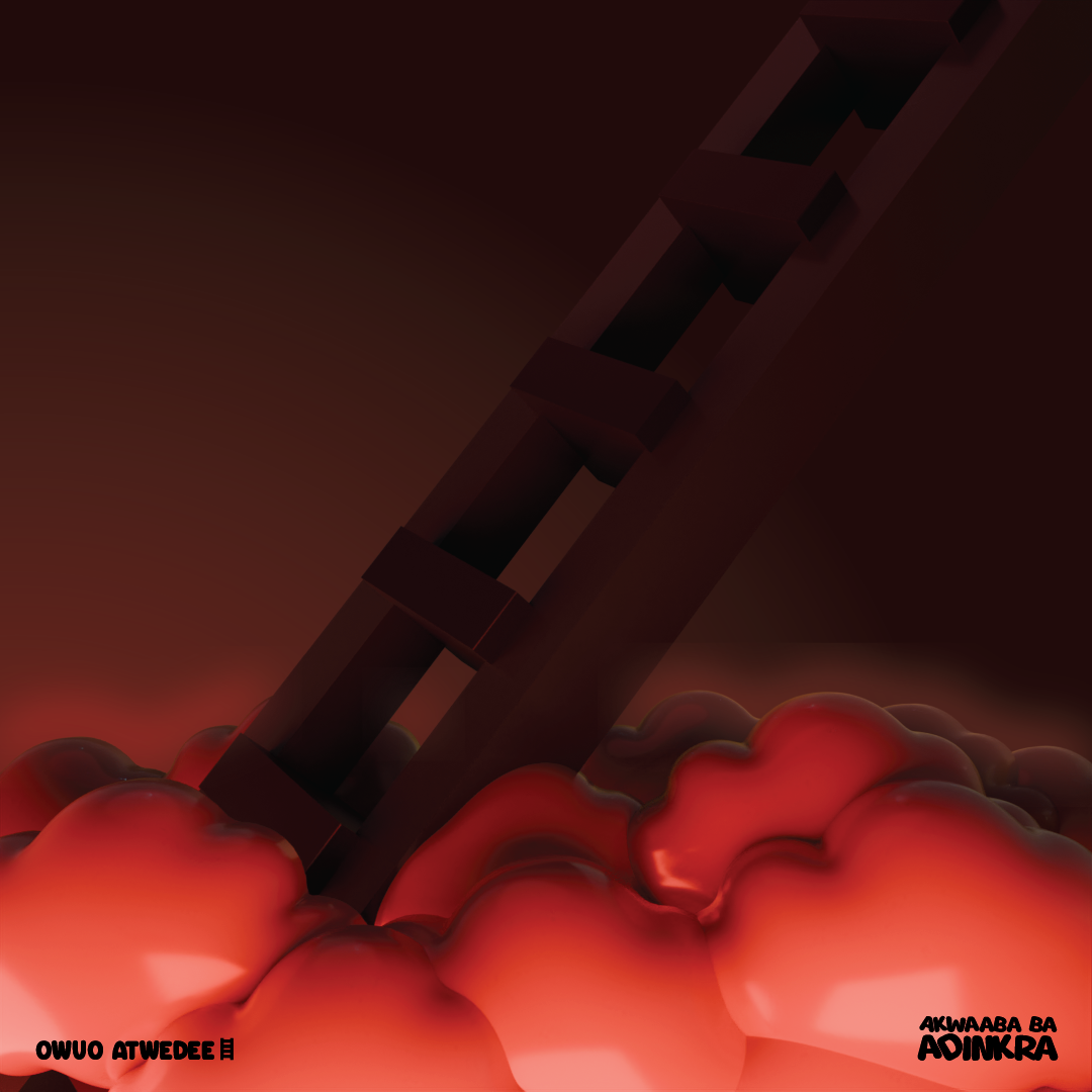 Ladder of Death: Owuo Atwedee
This symbol originates from the proverb “Owuo atwedee baakofoo mforo/Death’s Ladder is not climbed by one person. ” It represents mortality, fate, and expresses that death is universal, and comes for everyone.