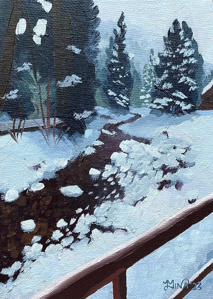 Snow at the Cabin