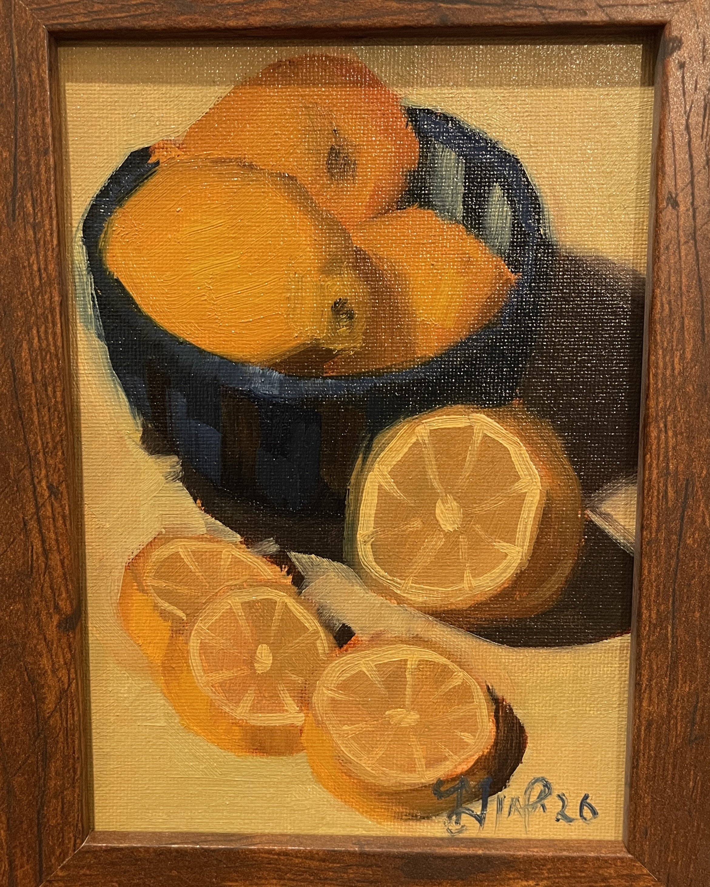 Lemons in a Blue Bowl [TEMPORARY IMAGE]