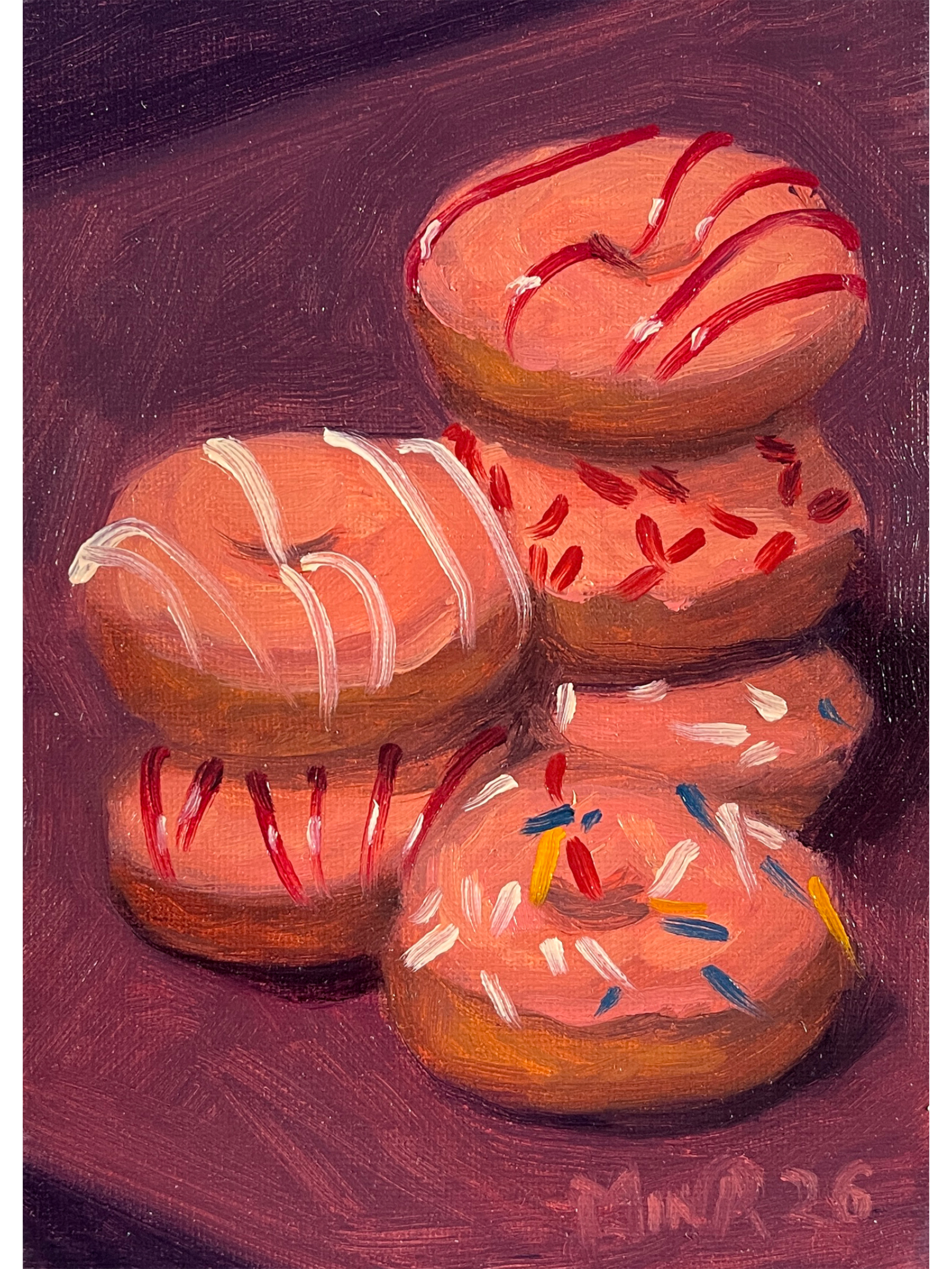 Strawberry Donut Tower