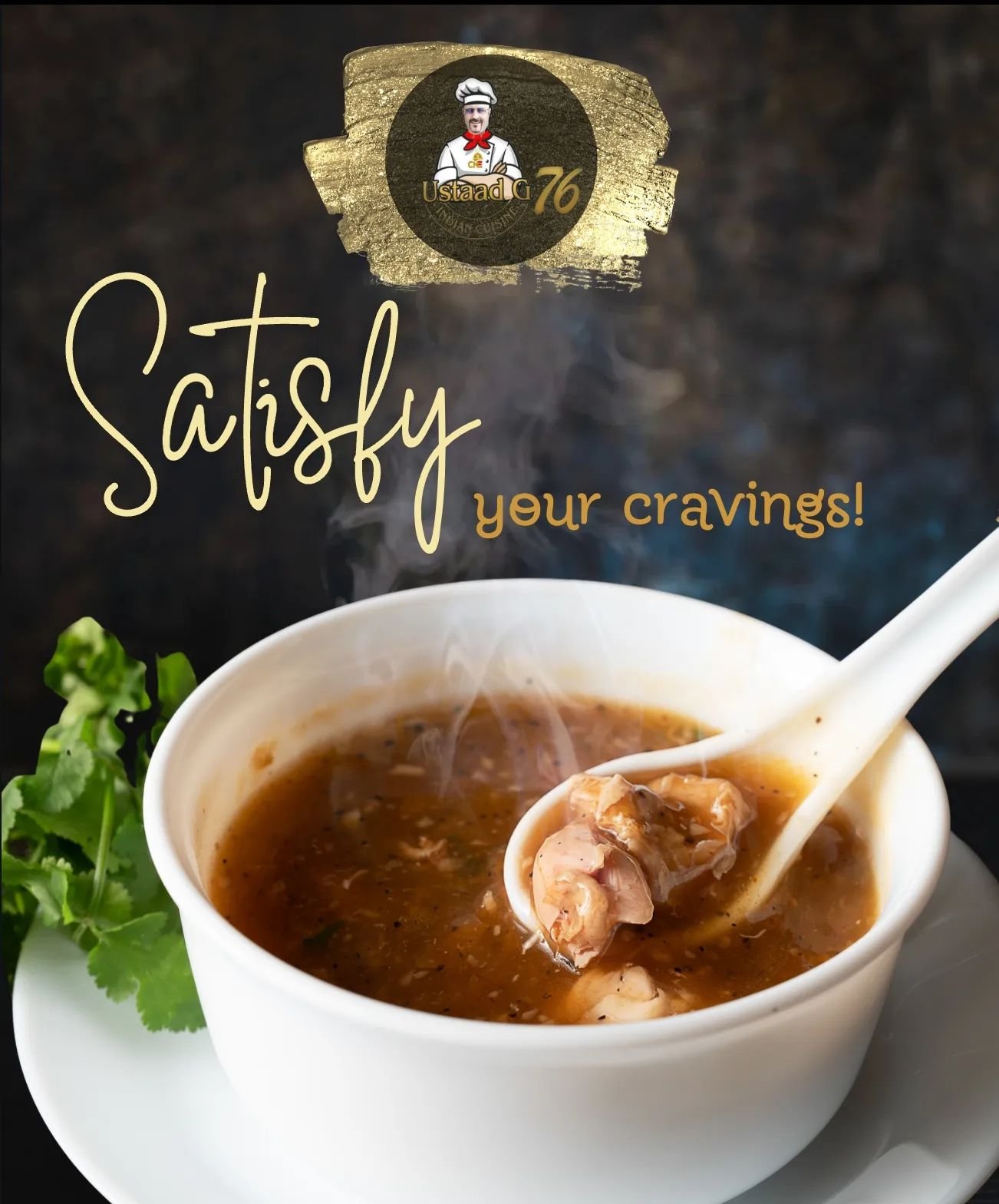 Indulge in warmth at Ustaad G76 this rainy season in BC with our soul-soothing range of soups, crafted to perfection for cozy evenings.
As the chilly raindrops dance outside, step into our cozy haven where warmth and flavour unite in every spoonful. 