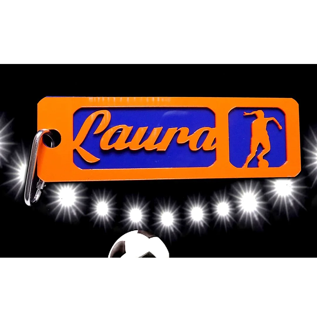 Custom Girls Soccer bag Tag | Gift for girls soccer team