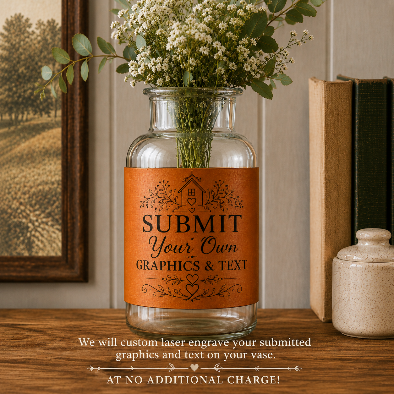 Custom Leather Vase