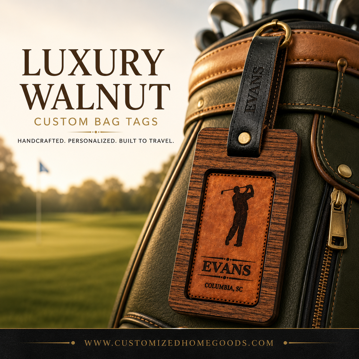 Double-Sided Custom Golf Bag Tags