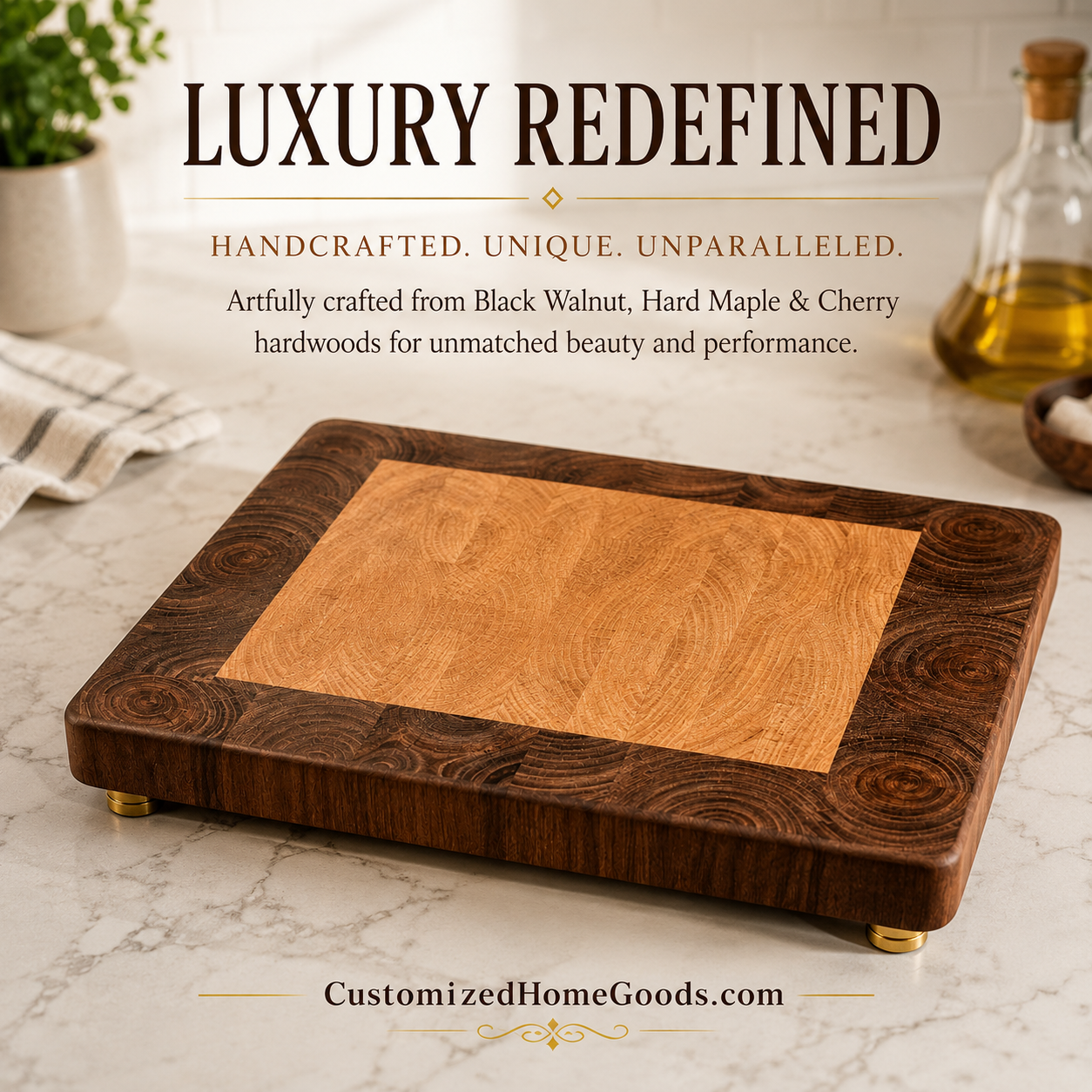 Maple / Walnut end grain cutting board
