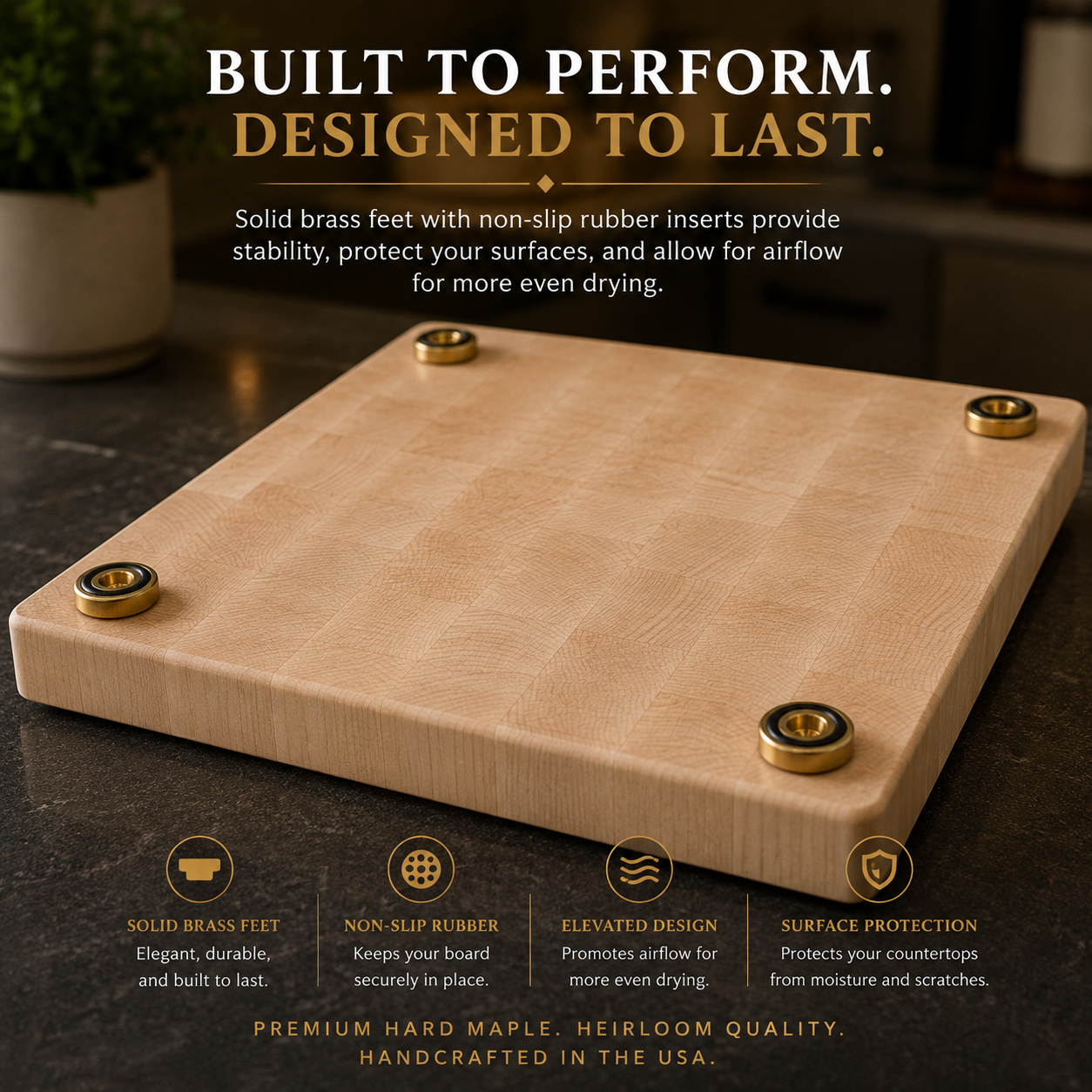 maple end grain cutting board