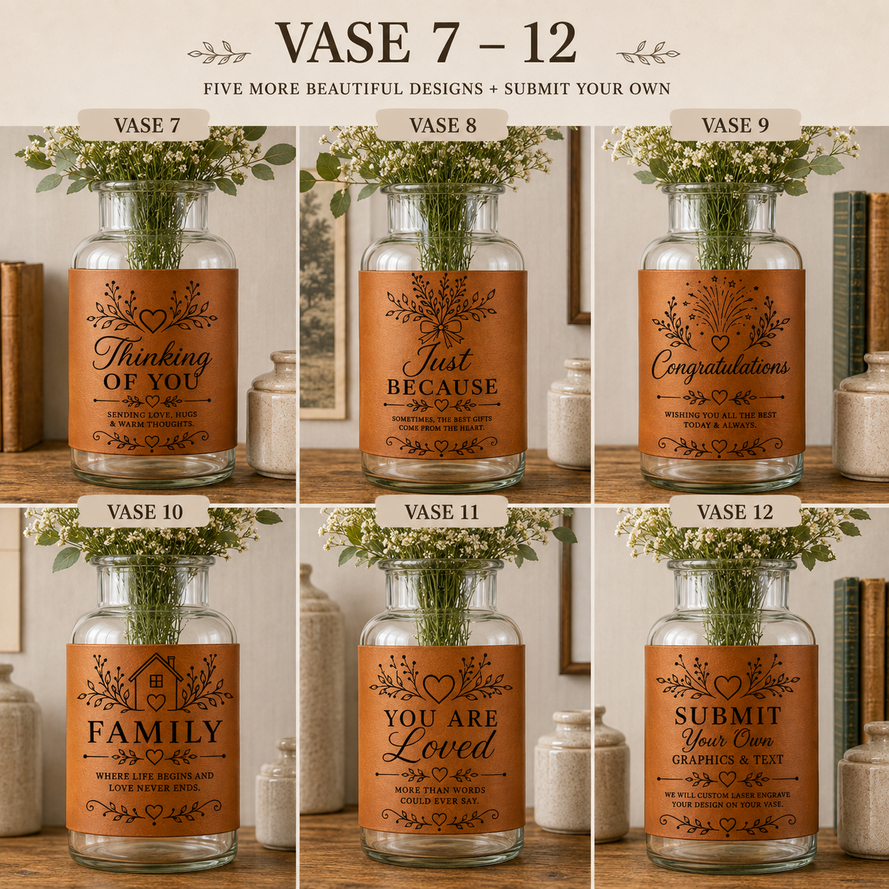 Leather Vase
