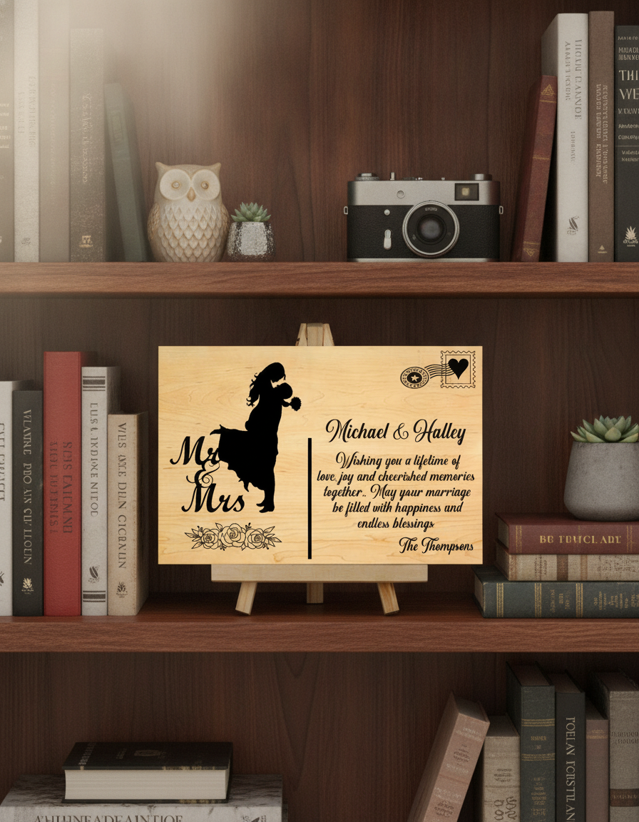 personalized wedding card