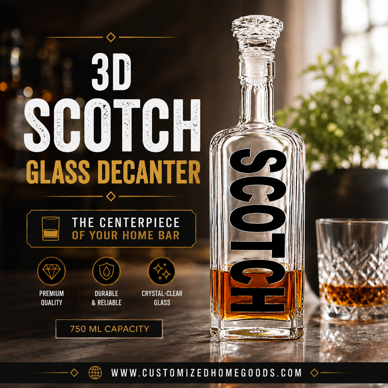 Glass Scotch Decanter