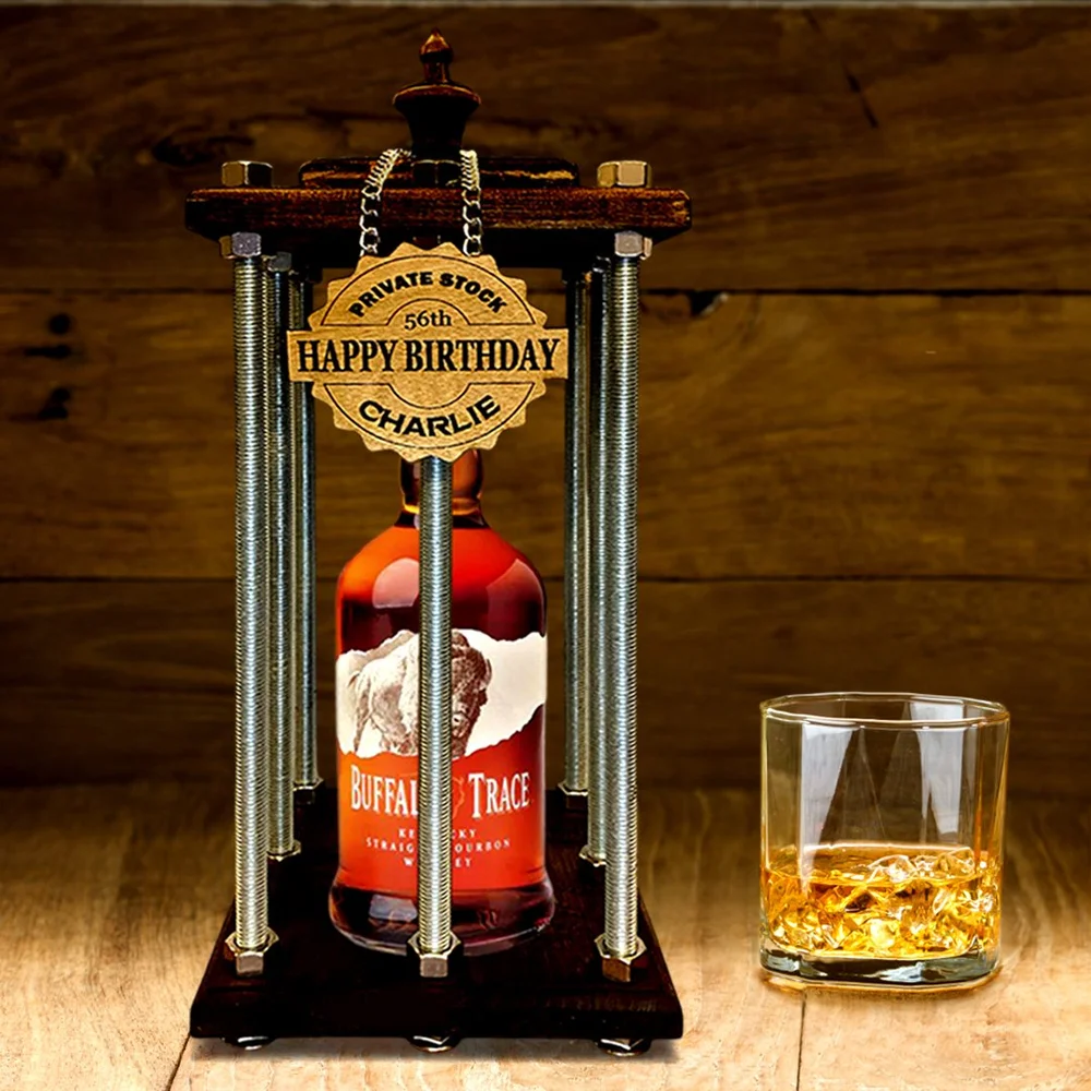 Showcase your most prized bottle of whiskey in style with a