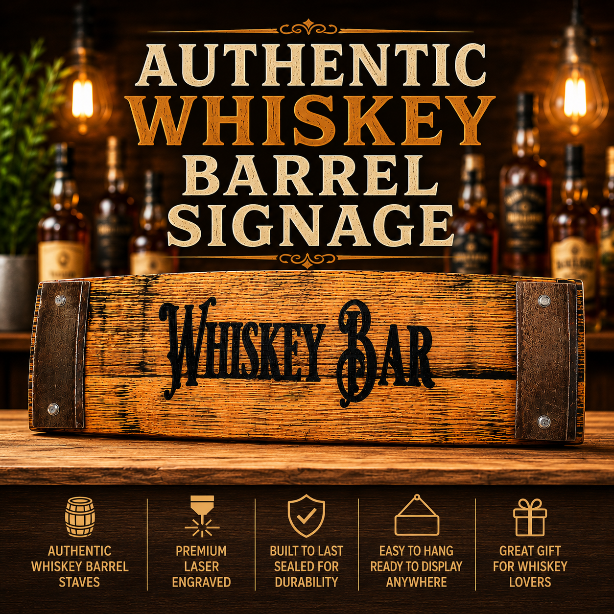 Whiskey Bar Signage