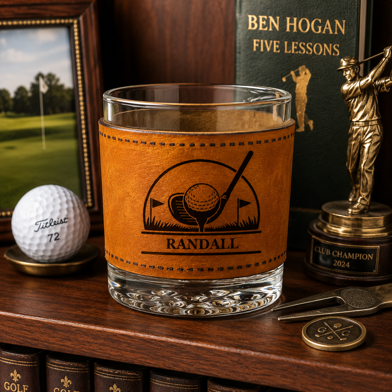 19th Hole Whiskey Glass