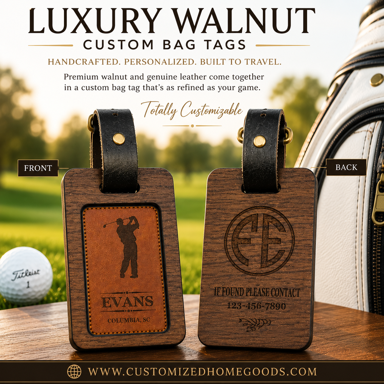 Custom Golf Bag Tags Made to Last
