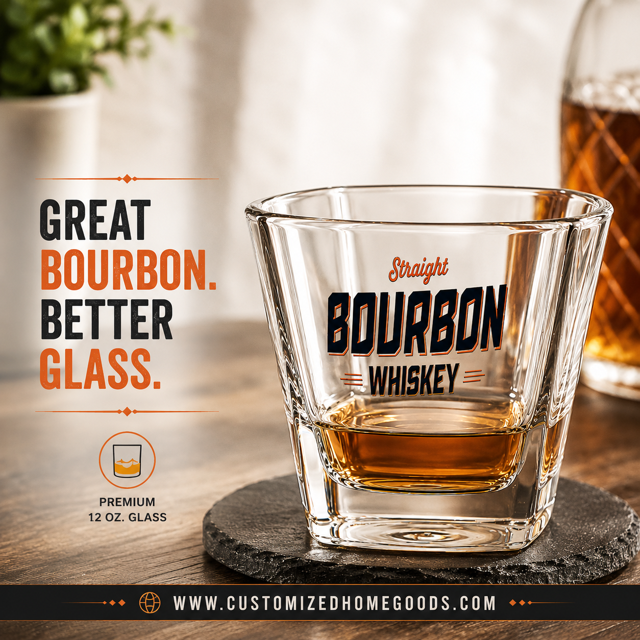 Straight Bourbon Whiskey Glassware