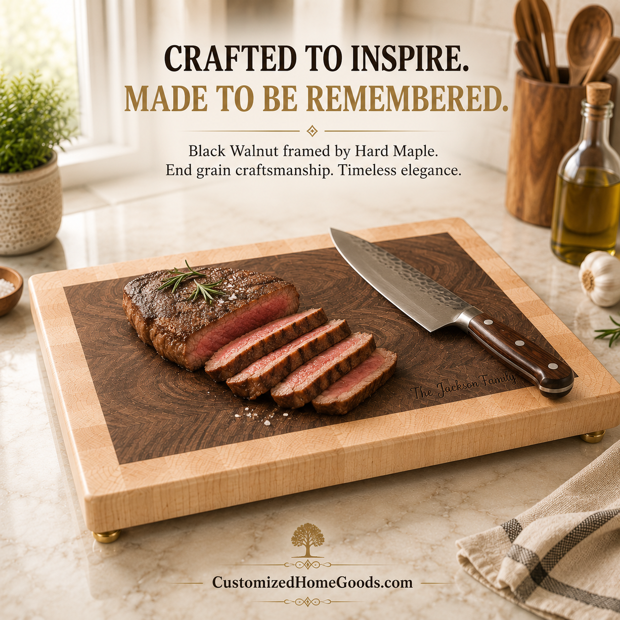black Walnut end grain cutting board