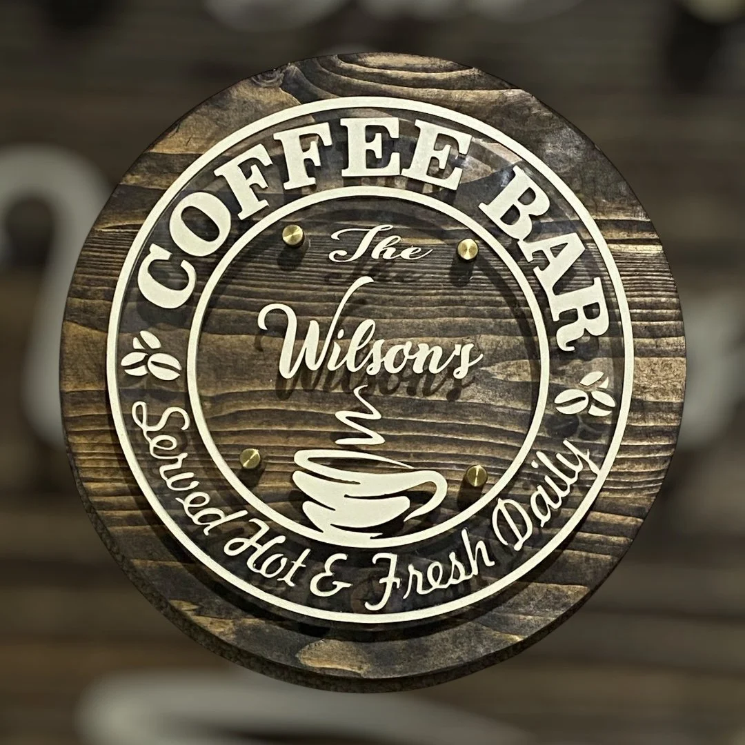 custom coffee bar sign | Personalized coffee bar gift