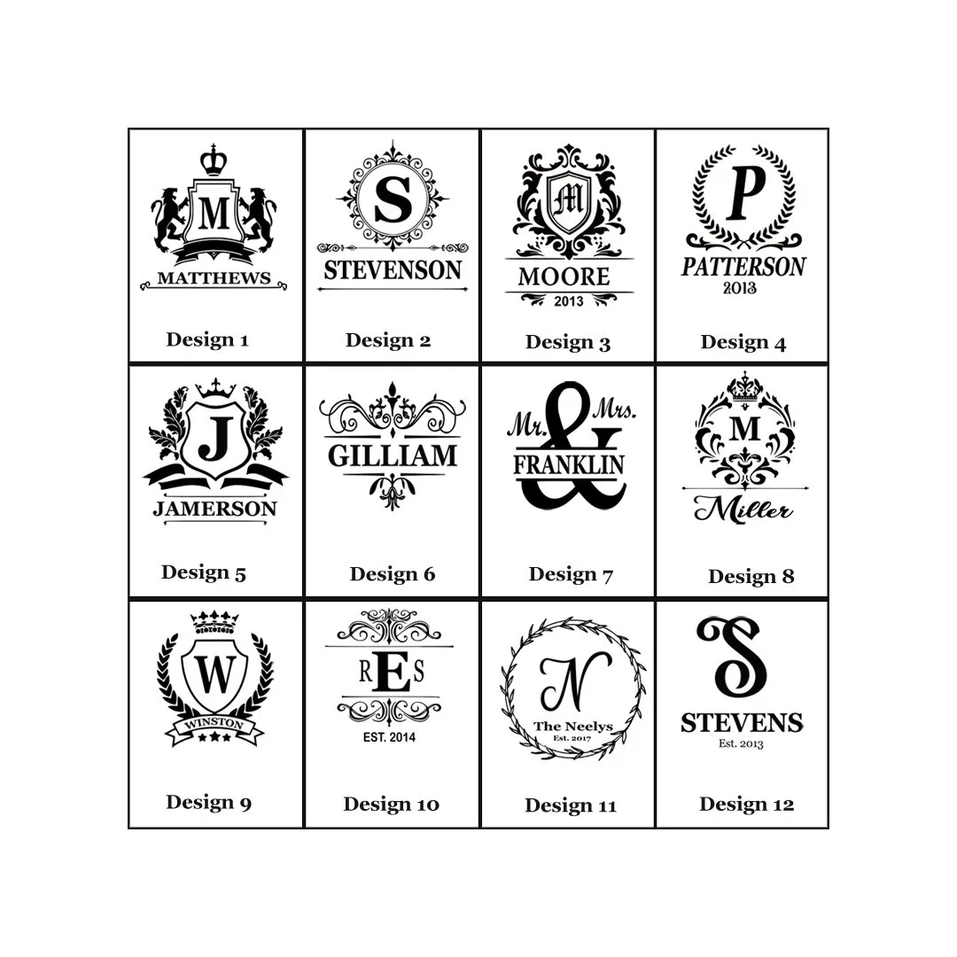 Laser Engraved Black Marble Coaster Set