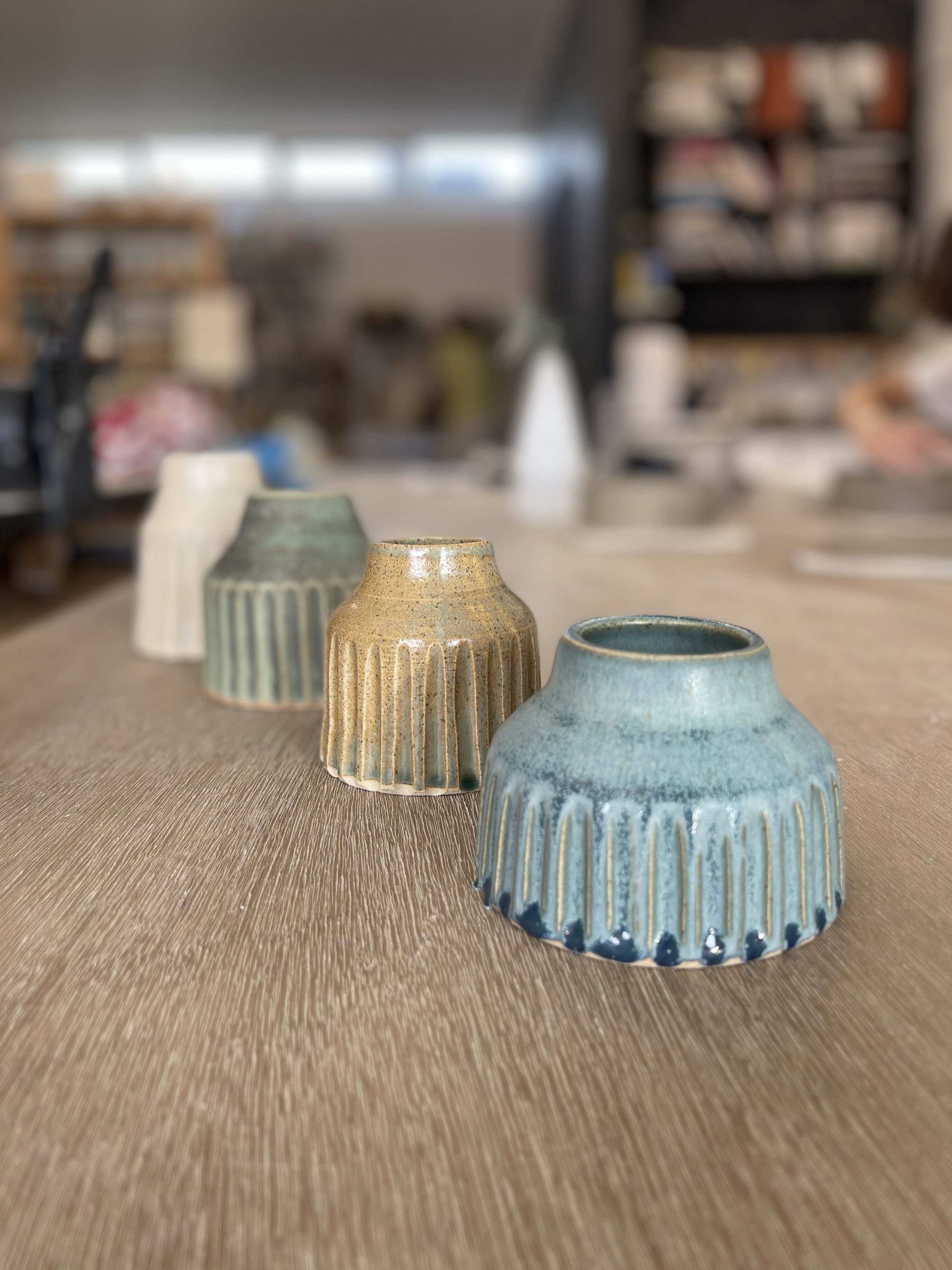 Single dips of one glaze produce elegant results for Kezia. Well done.