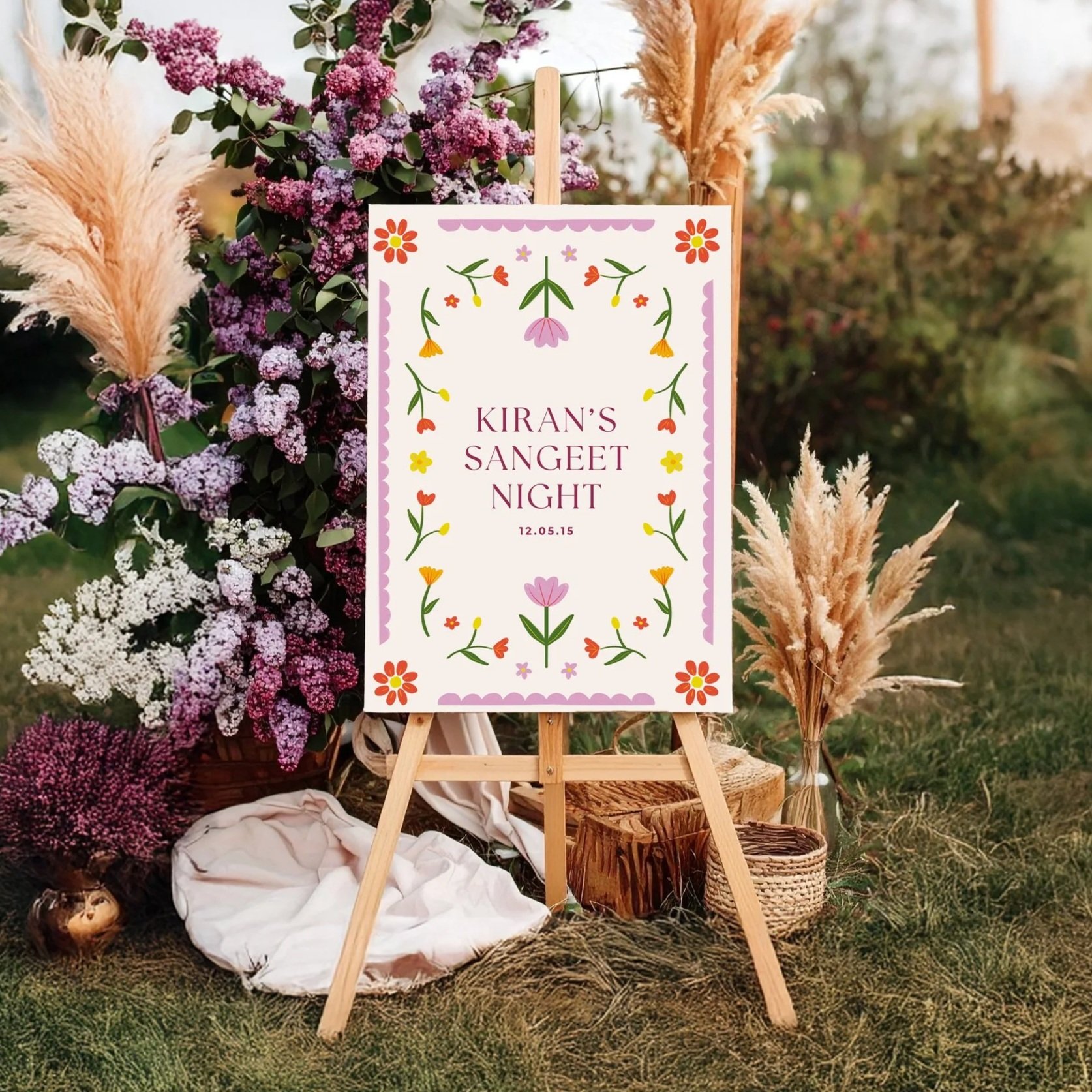 Firefly_boho+wedding+sign+on+easel+mockup+minimal+with+lilac+flowers+20040.jpg
