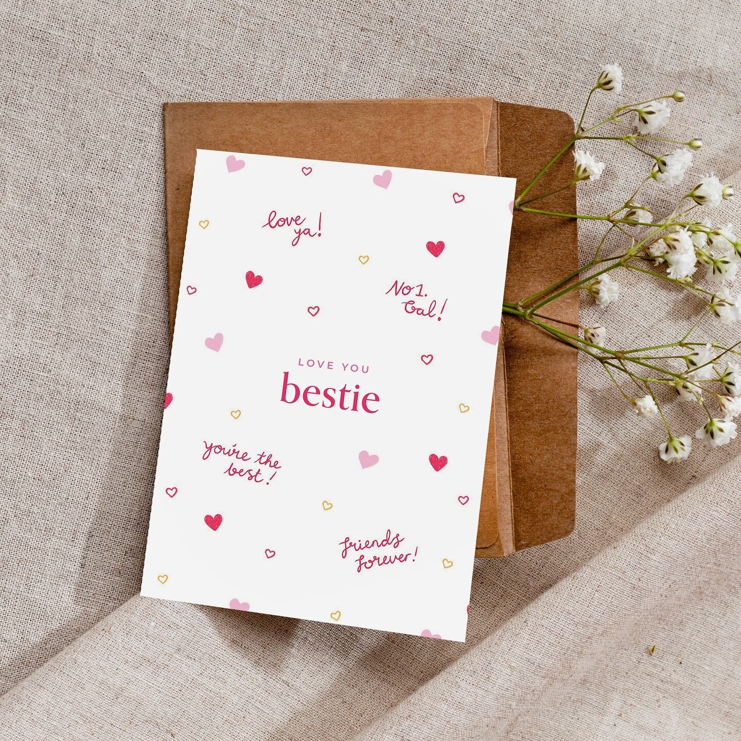 A popular card design for Galentine&rsquo;s each year ✨

Check out my website to purchase www.harveendesign.com

#galentinesday #galentinescard #happygalentines #loveyoubestie #bestiegifts #bestiegiftsuk #giftsforher #friendshipcards #galentinesgift