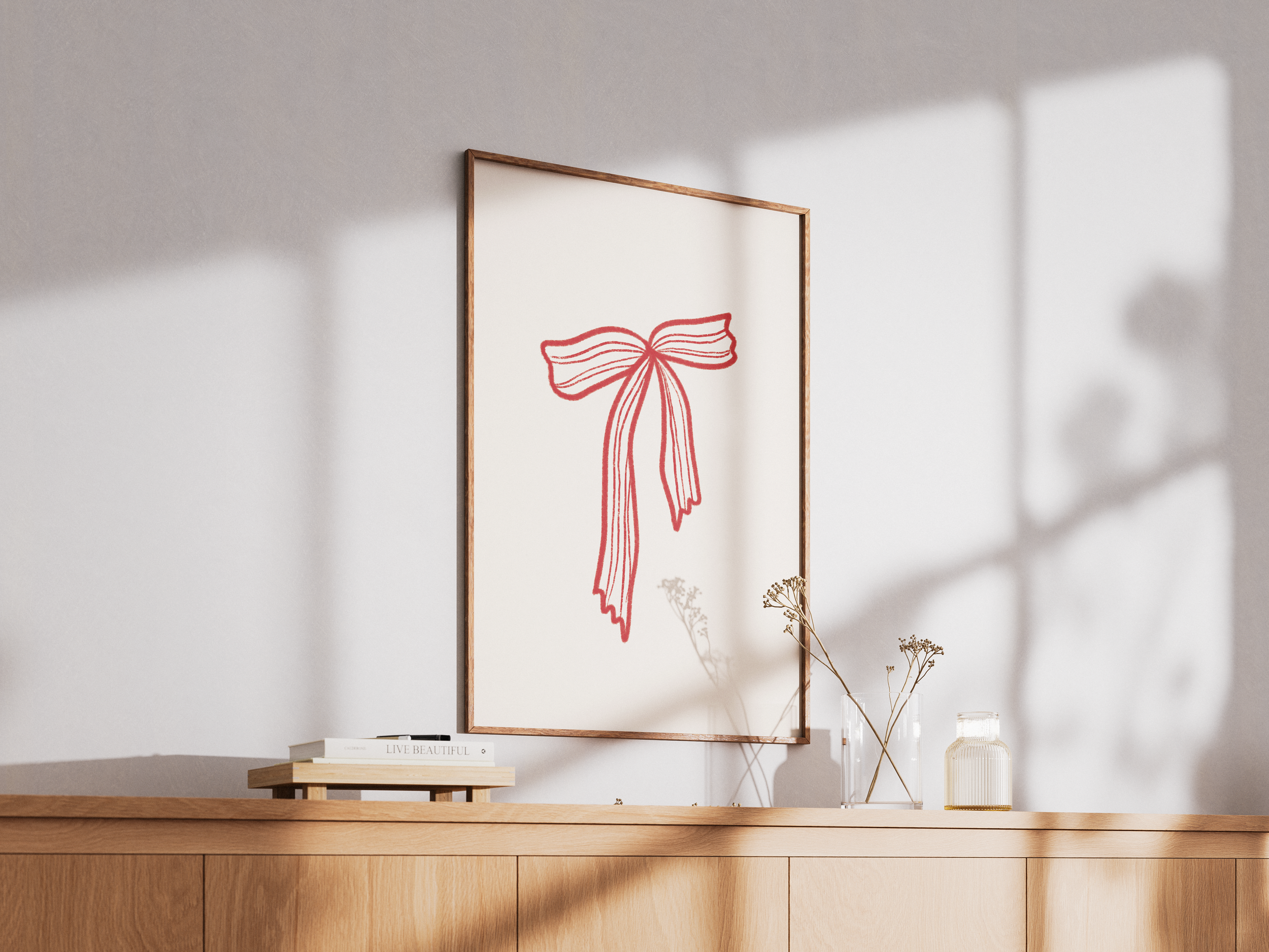 Minimal Bow Wall Art Print