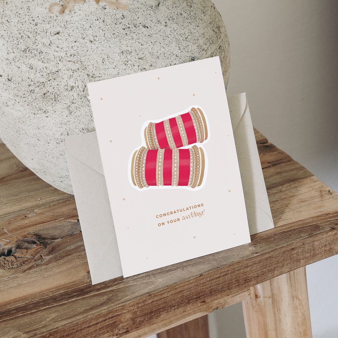 Choora Indian Wedding Card