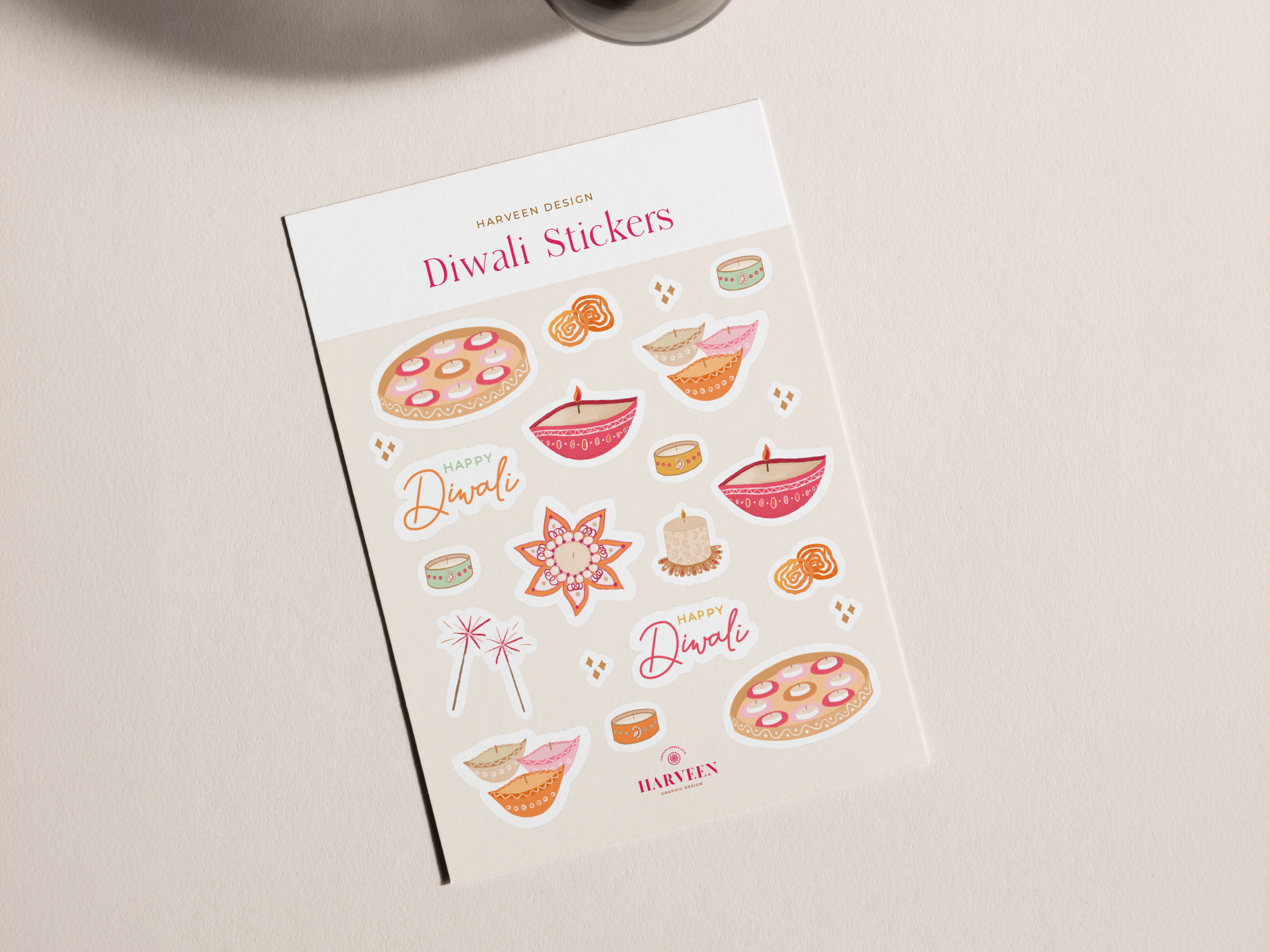 Diwali Planner Sticker Sheet