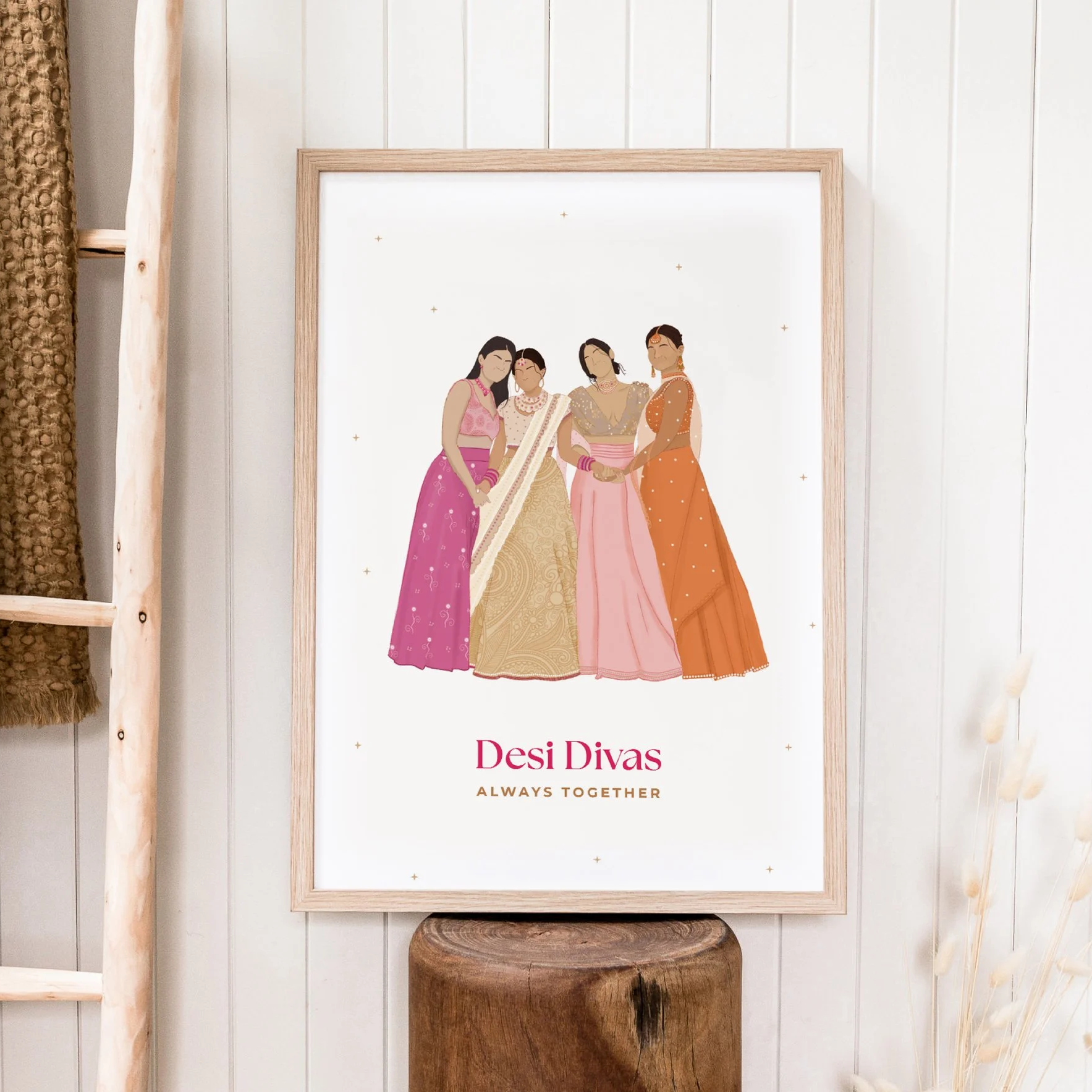 Desi Divas Friendship Print