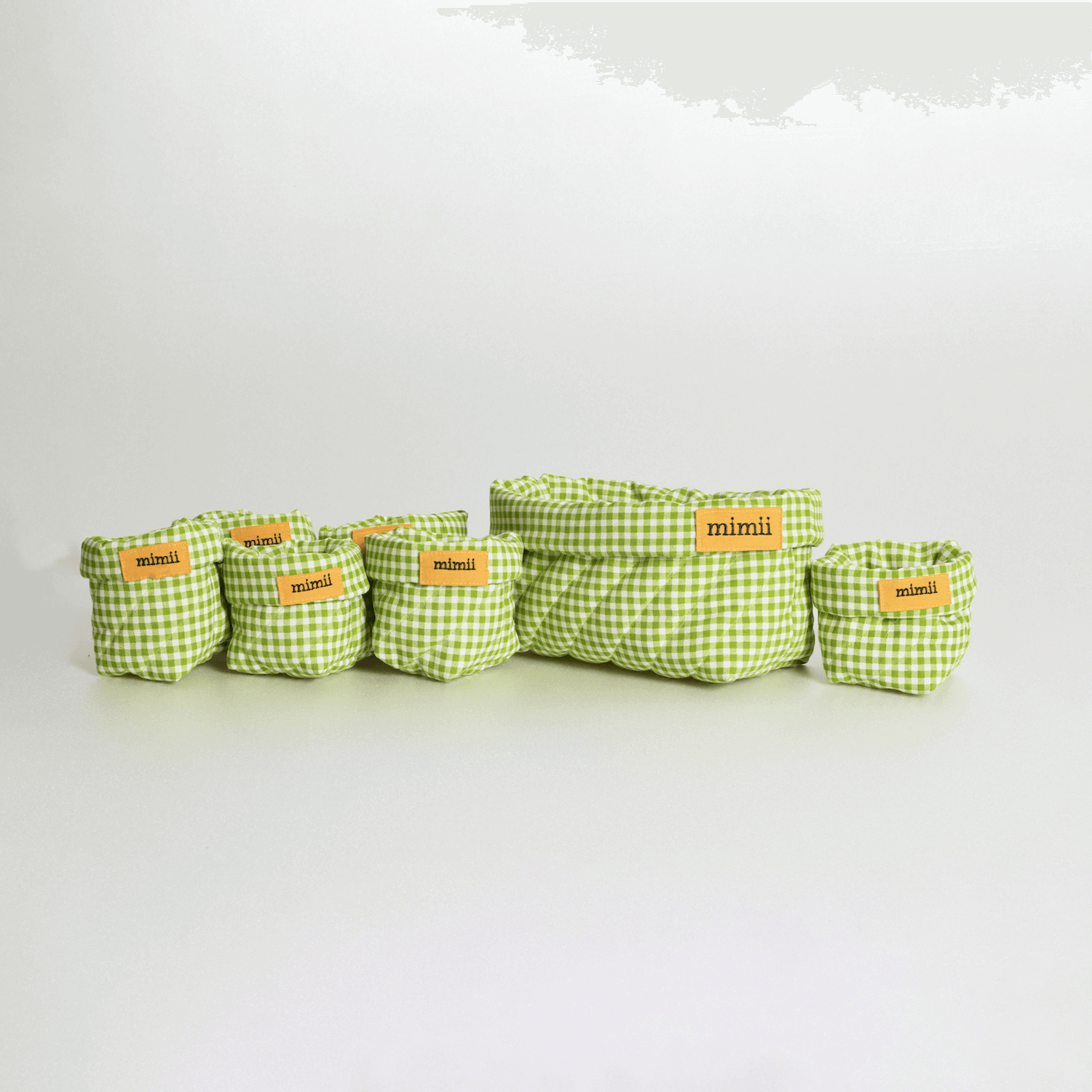 green vichy basket set .png