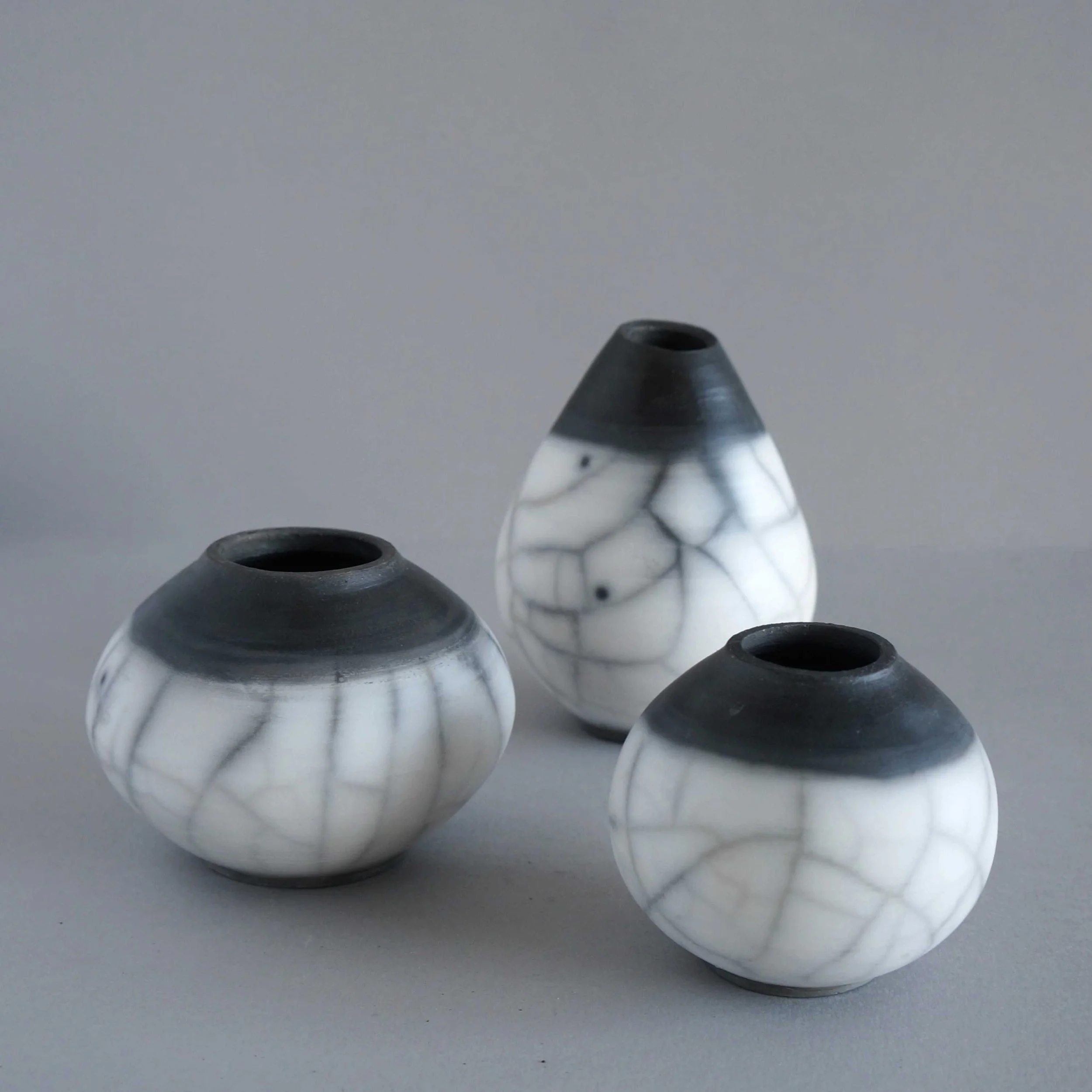 Naked Raku Medium-Small Vases