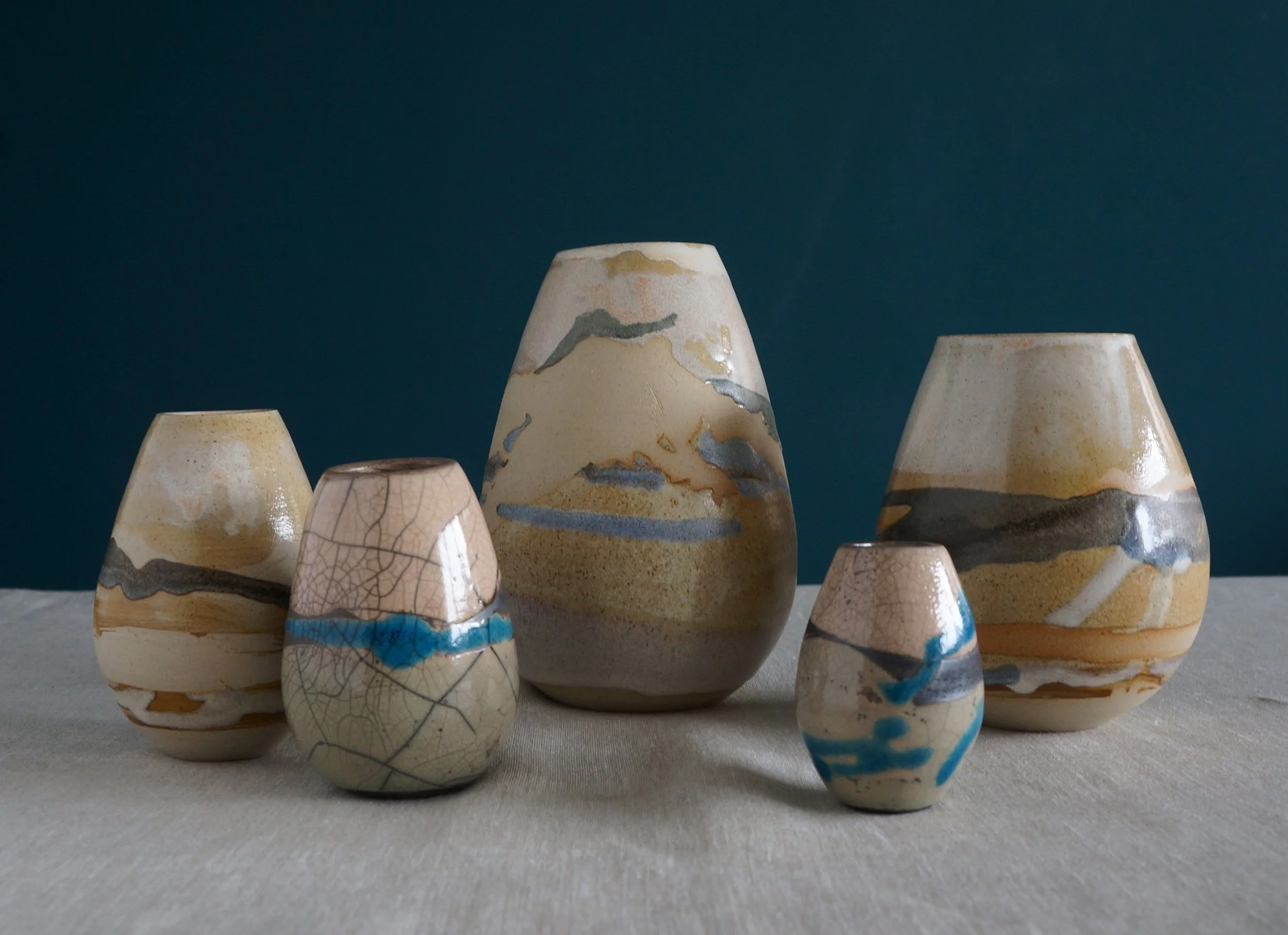 Landscape Raku and Stoneware Group.JPG