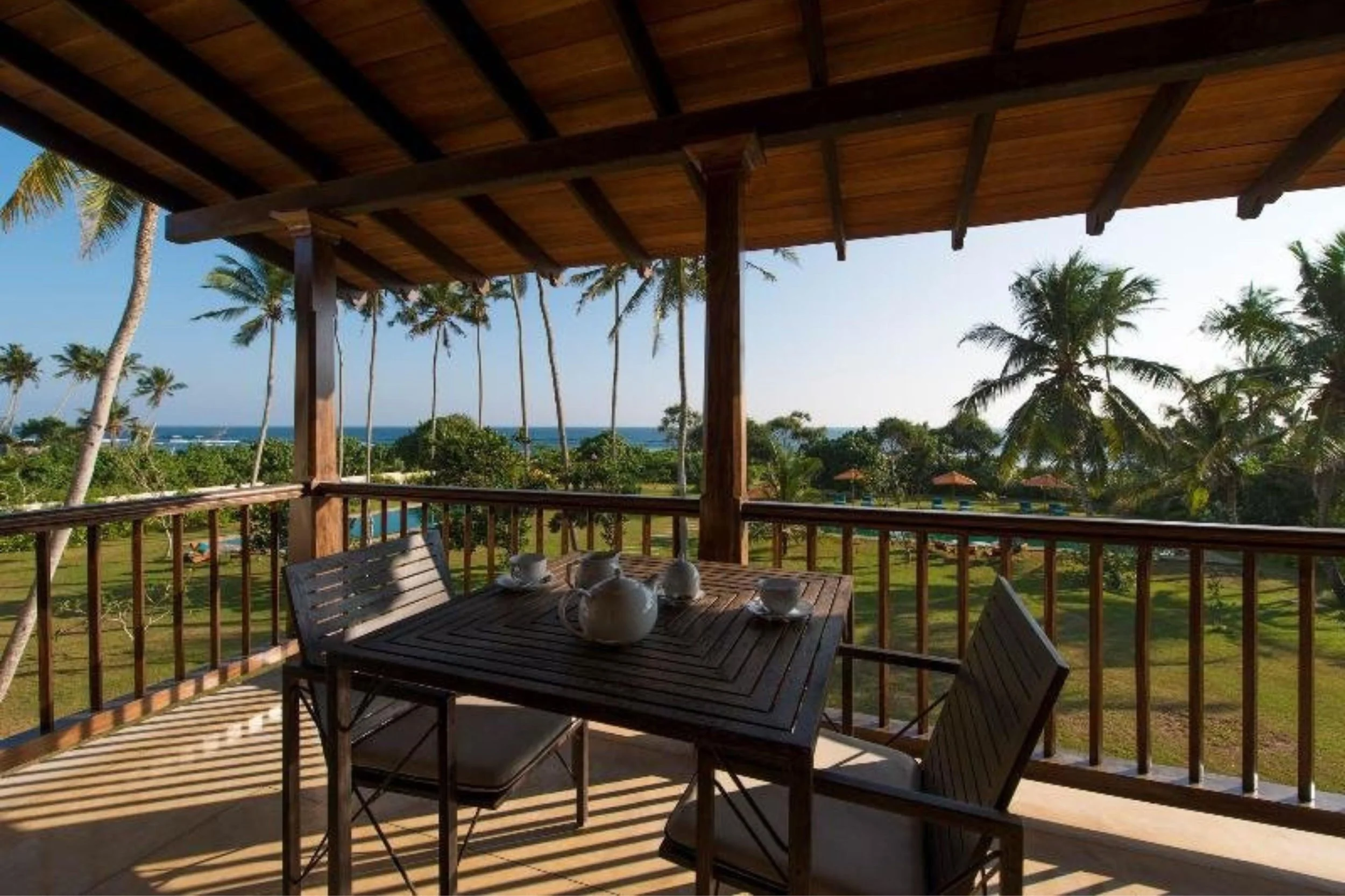  An image of a beachfront villa for sale in Sri Lanka. 