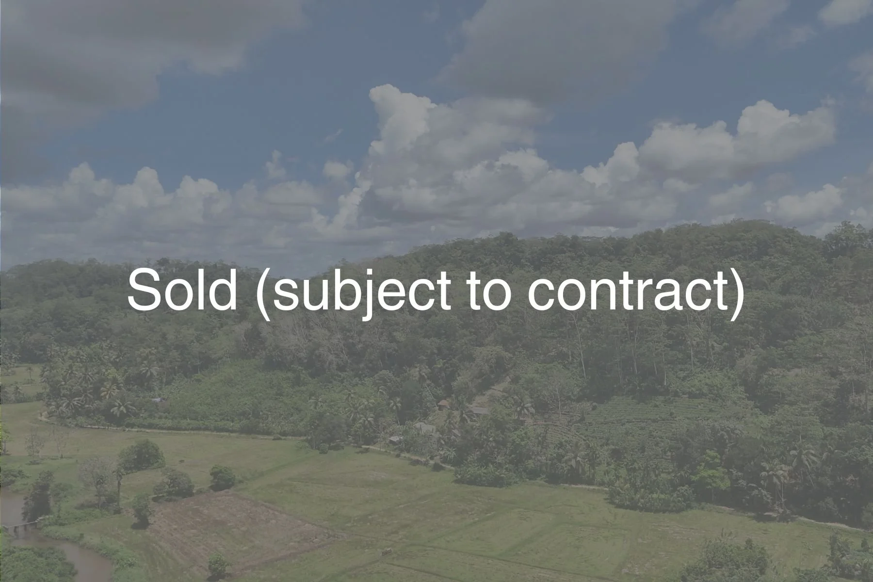 A beautiful paddy facing plantation hill for sale near Galle