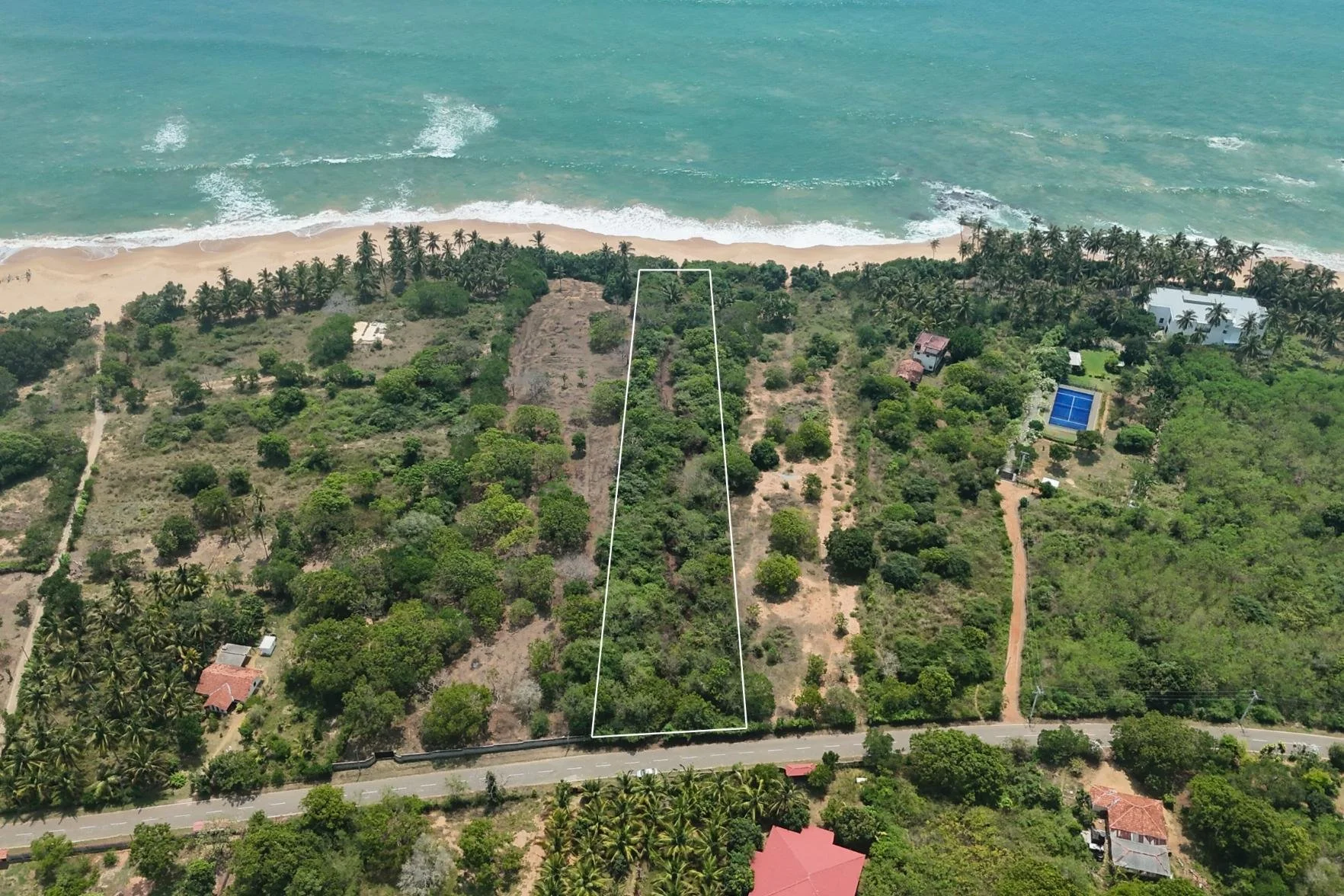 Beachfront land for sale in Sri Lanka