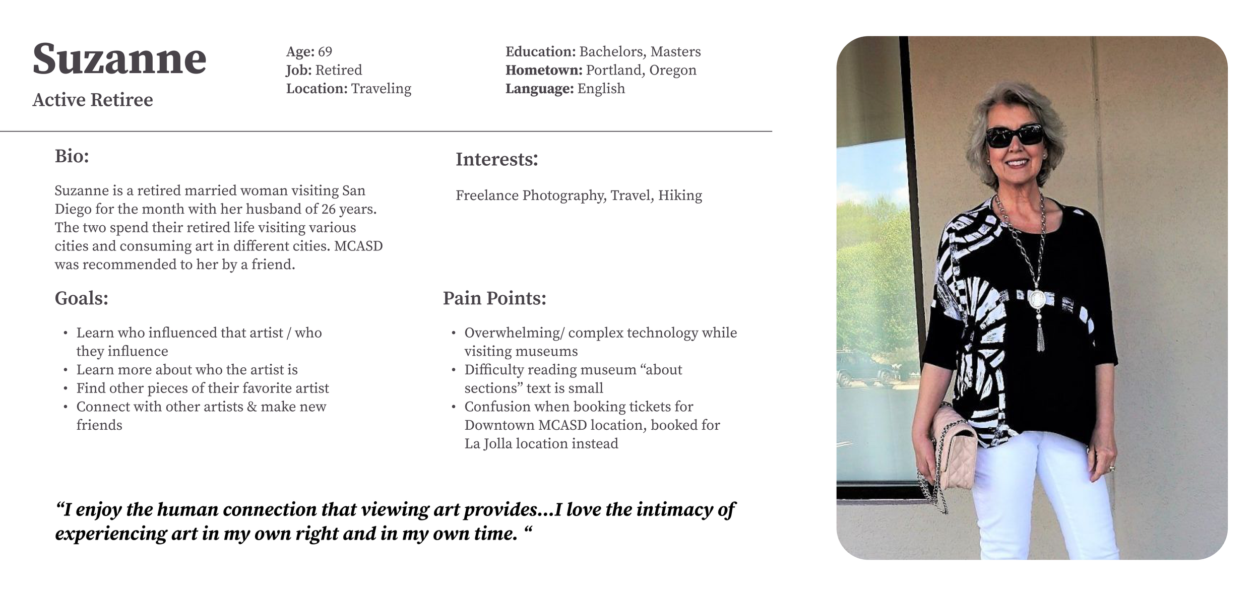 User Persona #2 - Reflecting Gen Y/ X Responses