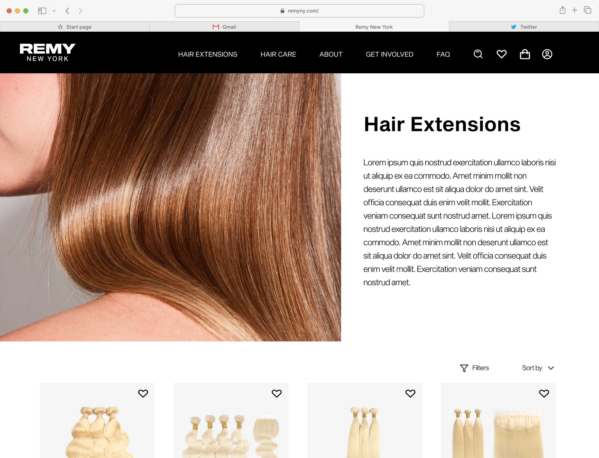 Hair Extentsions Page