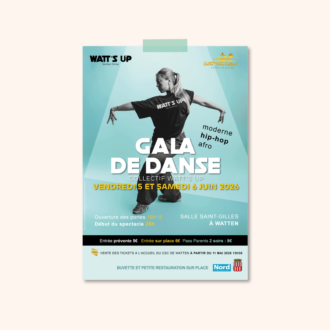 Création d'affiche pour un spectacle local