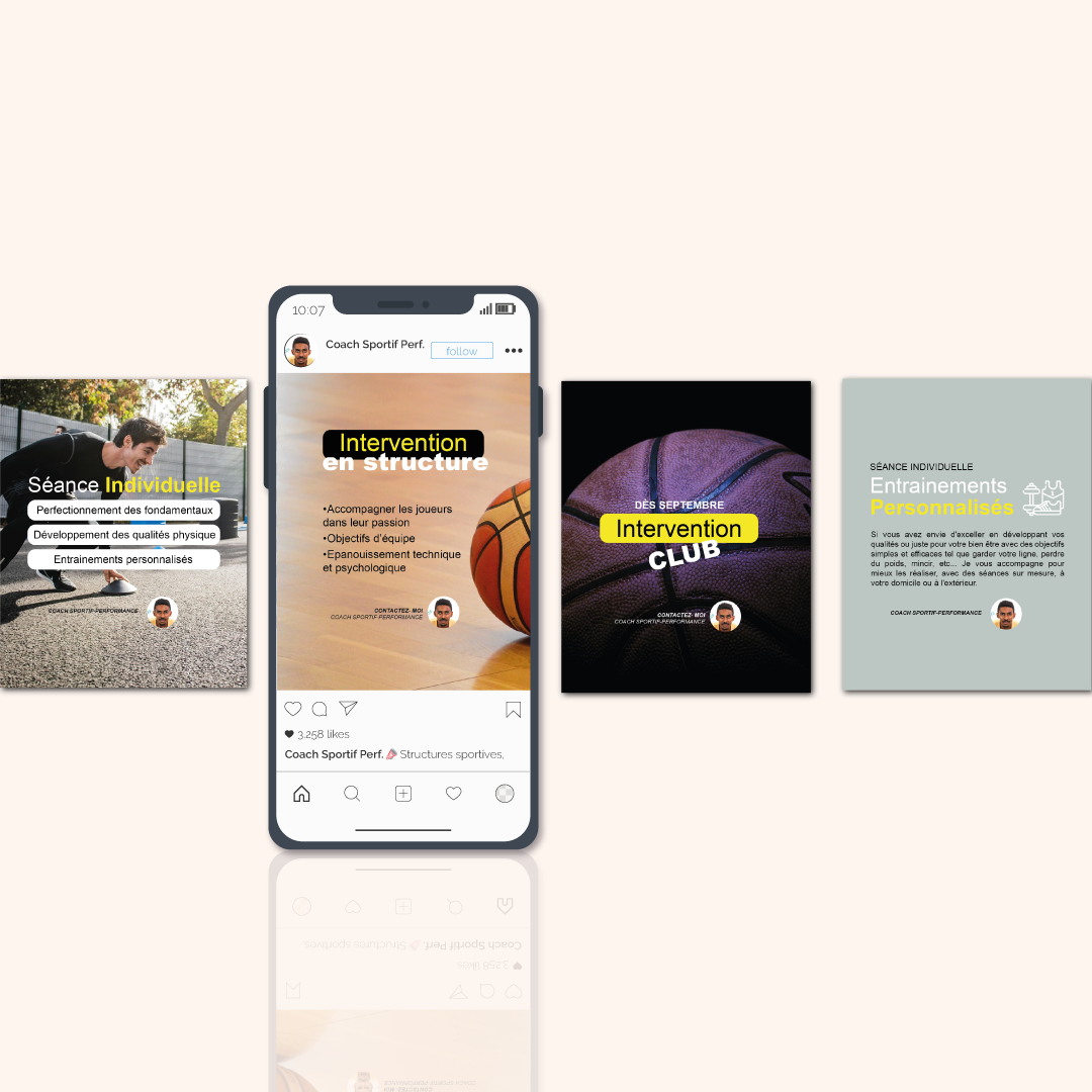 Création graphique de template Réseaux Sociaux