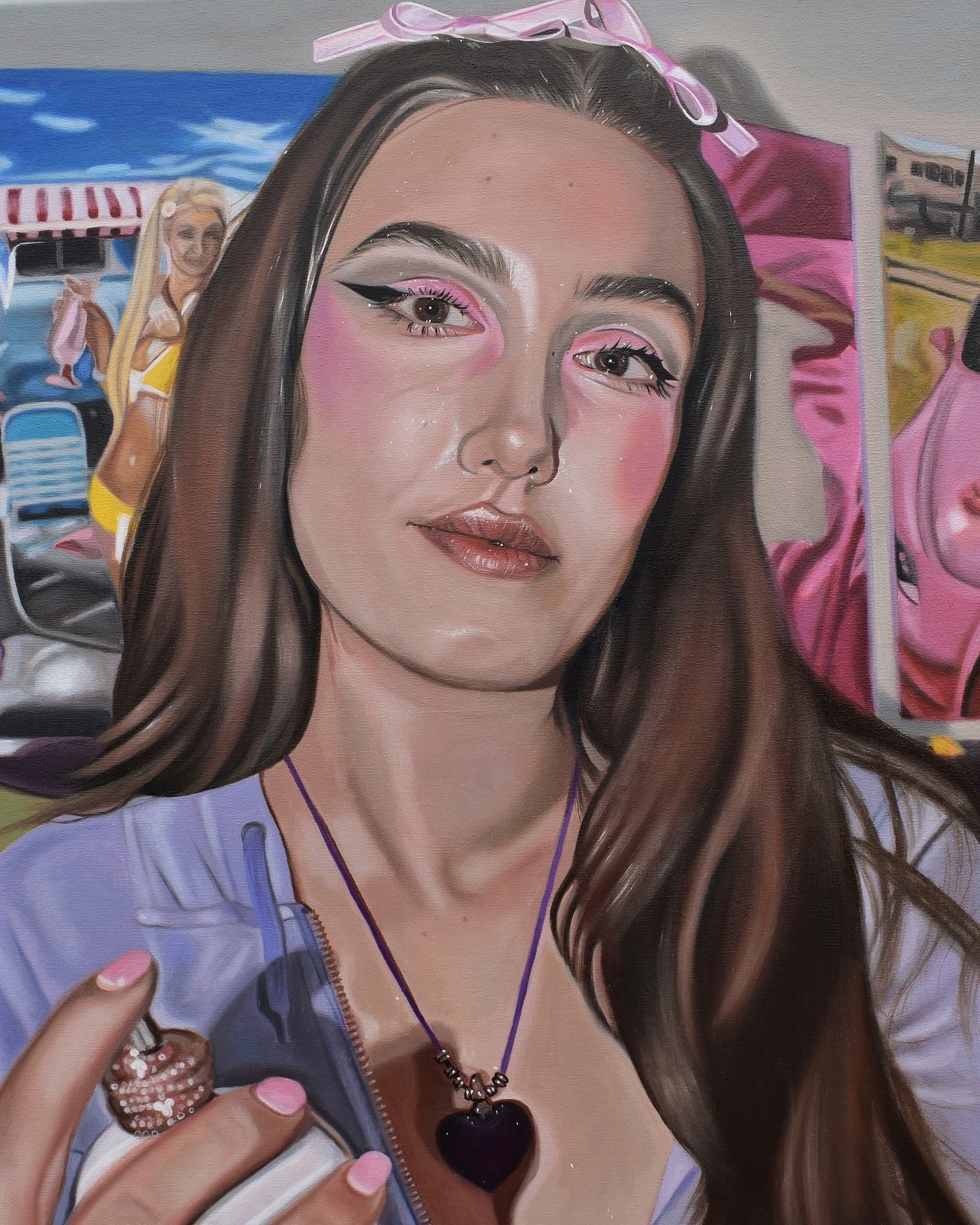 Britney and Paris referenced in one painting?? Iconic 💅🏼⭐️💗📀
ꨄ Esme #8 (2025)
ꨄ Oil on canvas // 12” x 16”
ꨄ Time taken : 29 hours
#oilpainting #2000s #britneyspears #parishilton #nostalgia #y2k #realism #explorepage