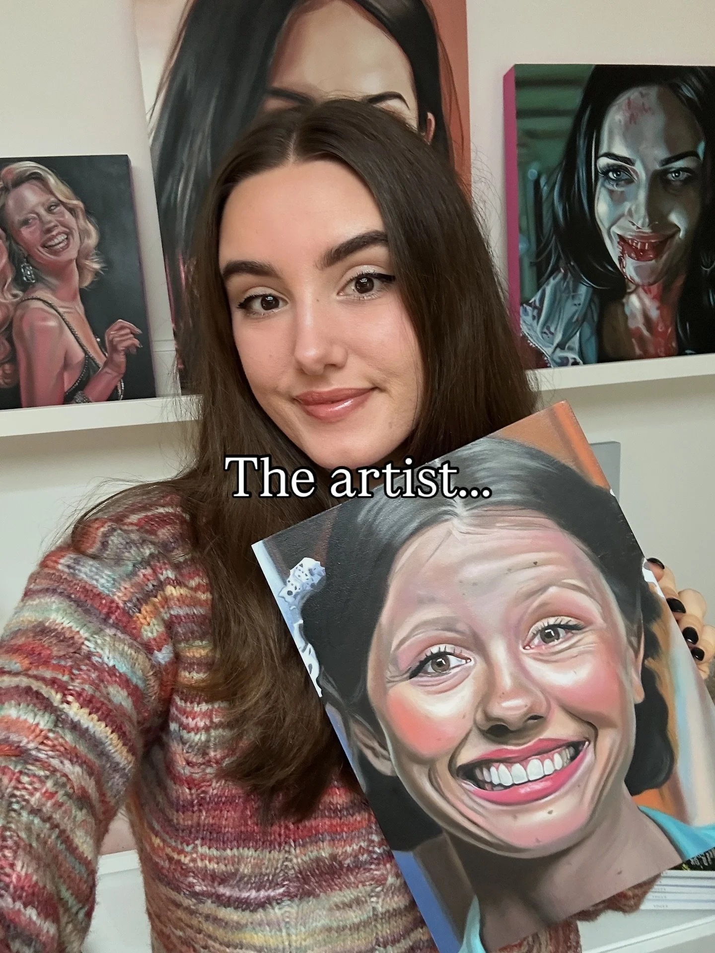 She&rsquo;s almost ready for Halloween 🎀

#oilpainting #meangirls #karensmith #2000s #realism #explorepage