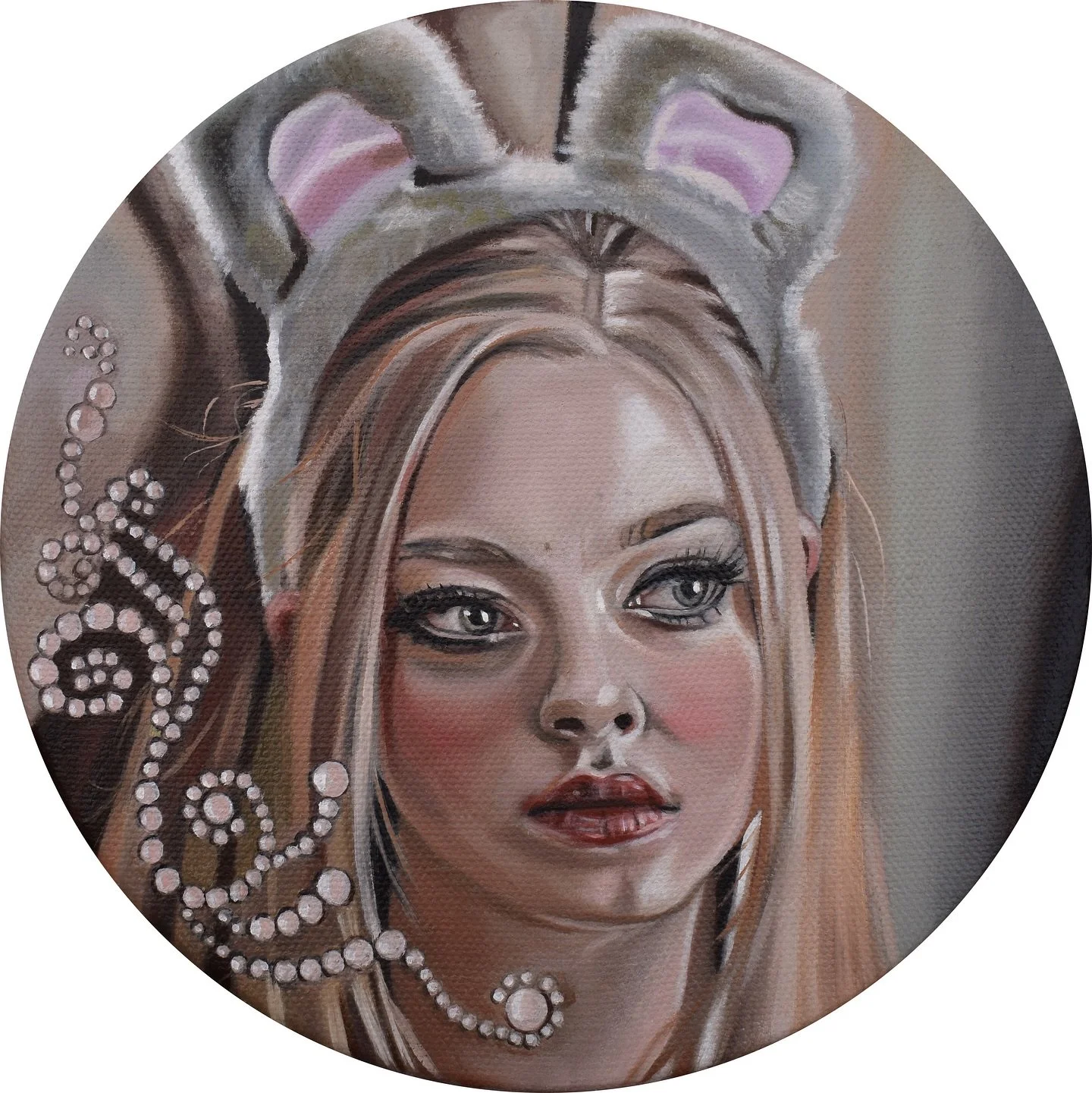 On Wednesdays we wear pink˚.🎀༘⋆
°•✰🐭✰•°
🩶 Oil on canvas // 20cm
🩶 Time taken : 14 hrs
#oilpainting #meangirls #karensmith #2000s #halloween #realism #explorepage