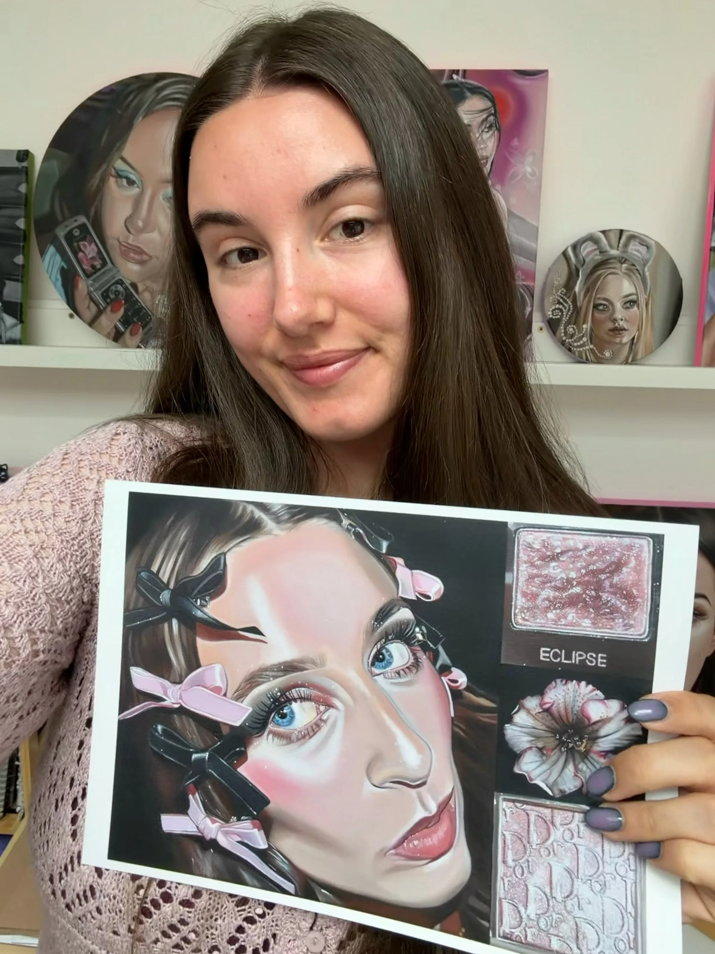 Me and my latest prints&hellip;˙✧˖&deg;🪷🦢 ⋆｡˚

#oilpainting #2000score #nostalgia #y2k #explorepage