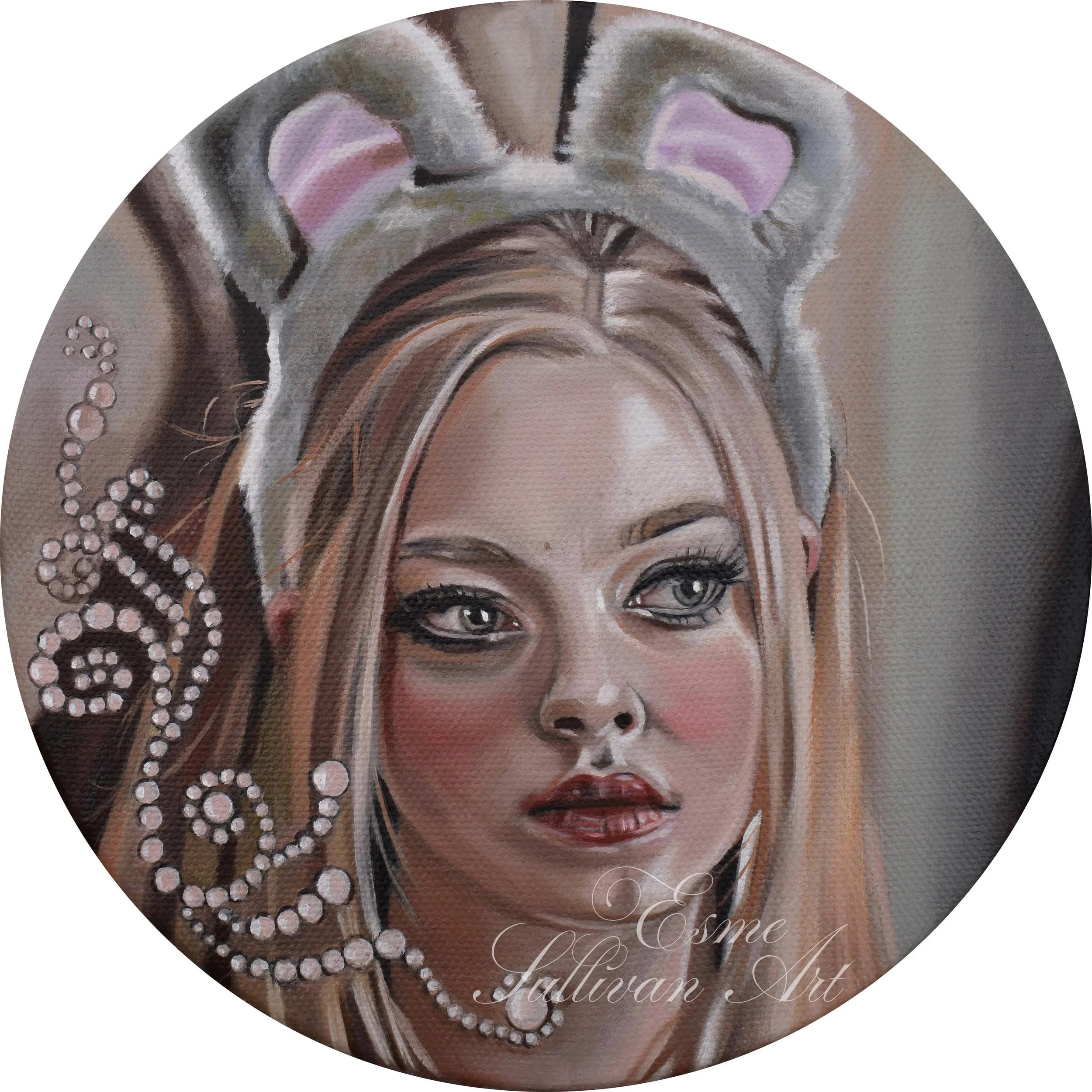 Amanda #1 (Karen) (2025) // Oil on canvas // 20cm 