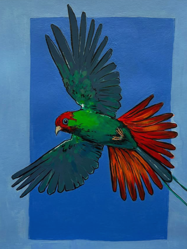 Guatemala Café Barillas for New Harvest - 2025, acrylic and ink on canvas