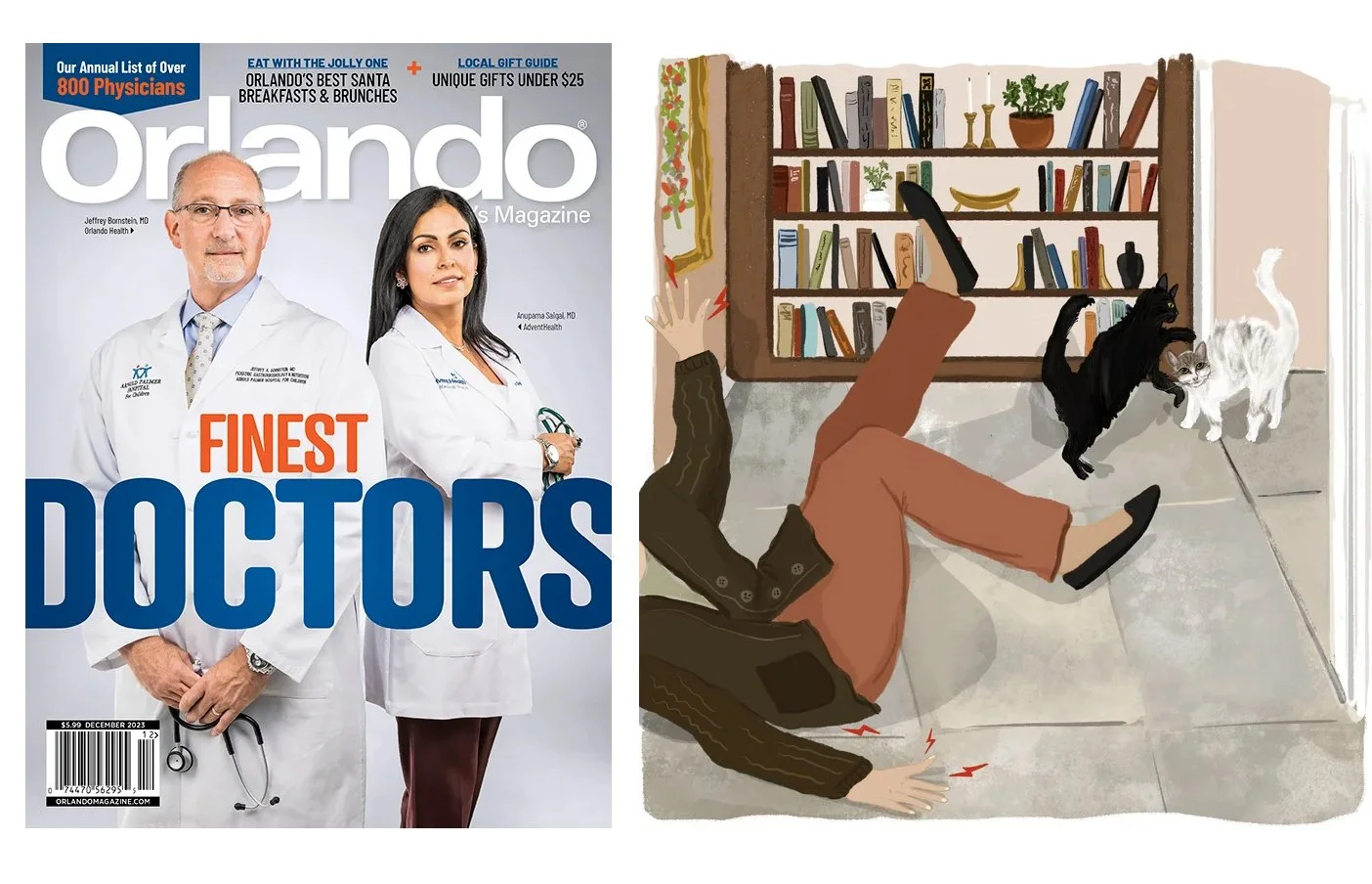 Illustration for Orlando Magazine (December 2023)