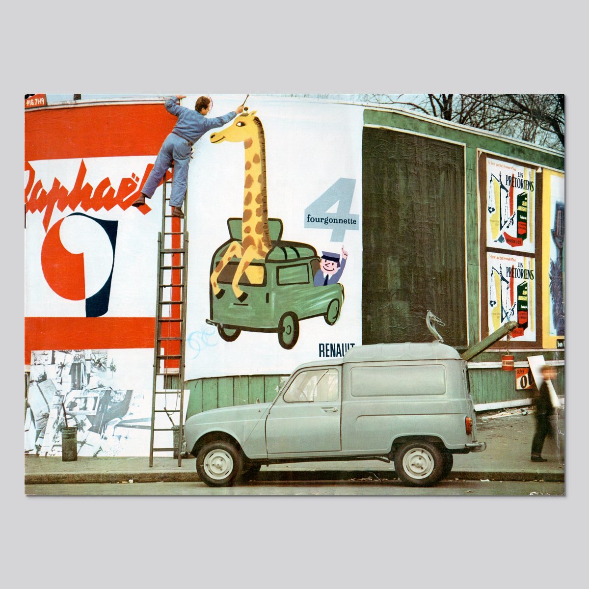Girafon - Renault Fourgonnette (1966) — Modern Illustration