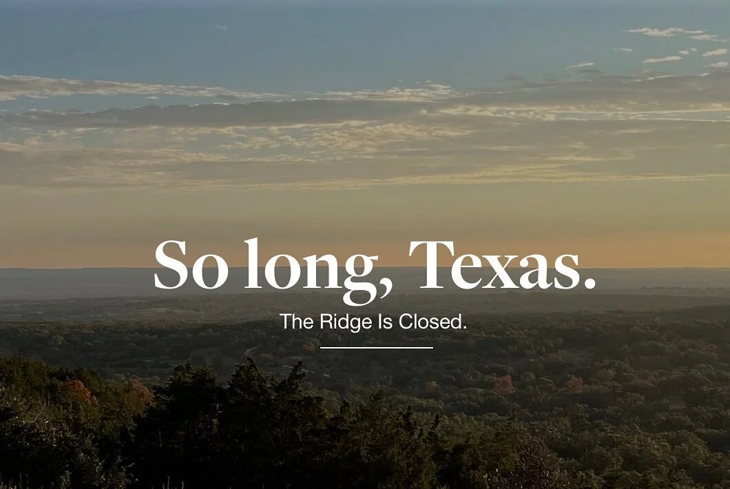 I have sat at this table on top of the ridge overlooking the valley for countless hours this last week. Sitting here looking for the words, the right words, to say what I&rsquo;m about to say, and I think, ultimately, that it&rsquo;s impossible to pu