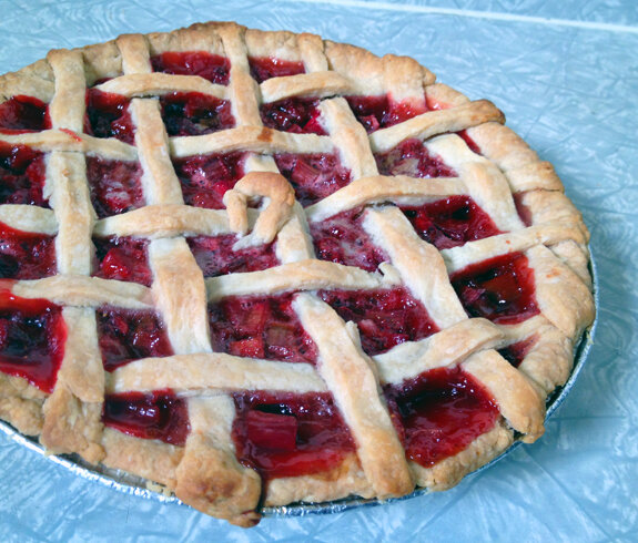 Strawberry-rhubarb pie