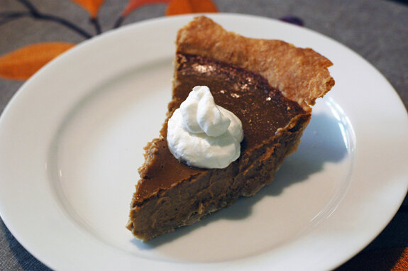 Pumpkin butterscotch pie